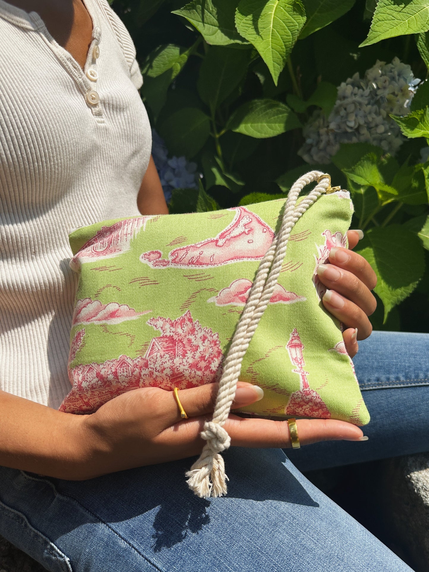 Pink Ash & Rose Nantucket Purse with stylish design, featuring a structured shape and elegant details.