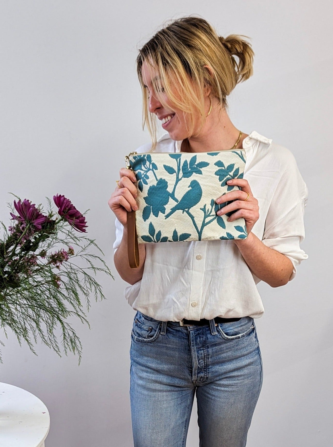 Bird Silhouette Wristlet Purse - Blessings Grow Meadows -