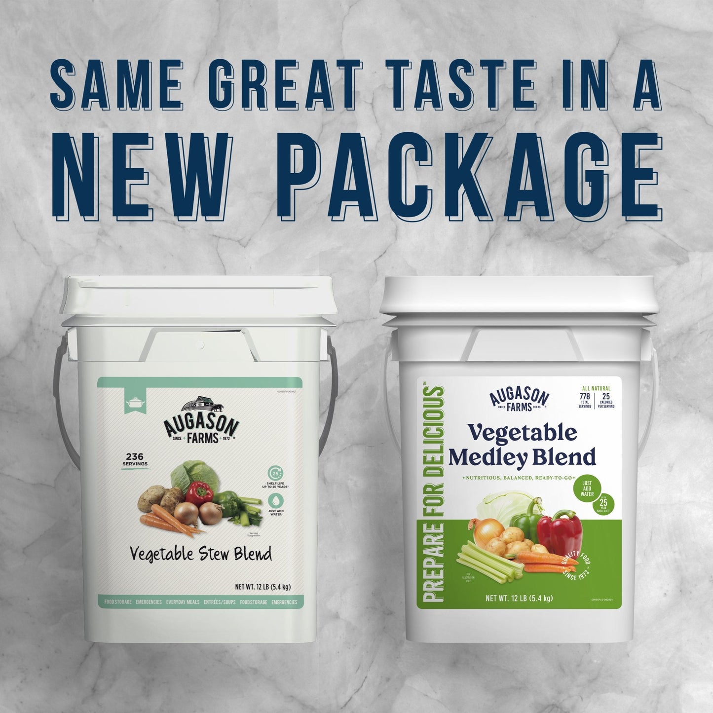 Vegetable Medley Blend 4 Gallon Pail, 778 Servings - Blessings Grow Meadows