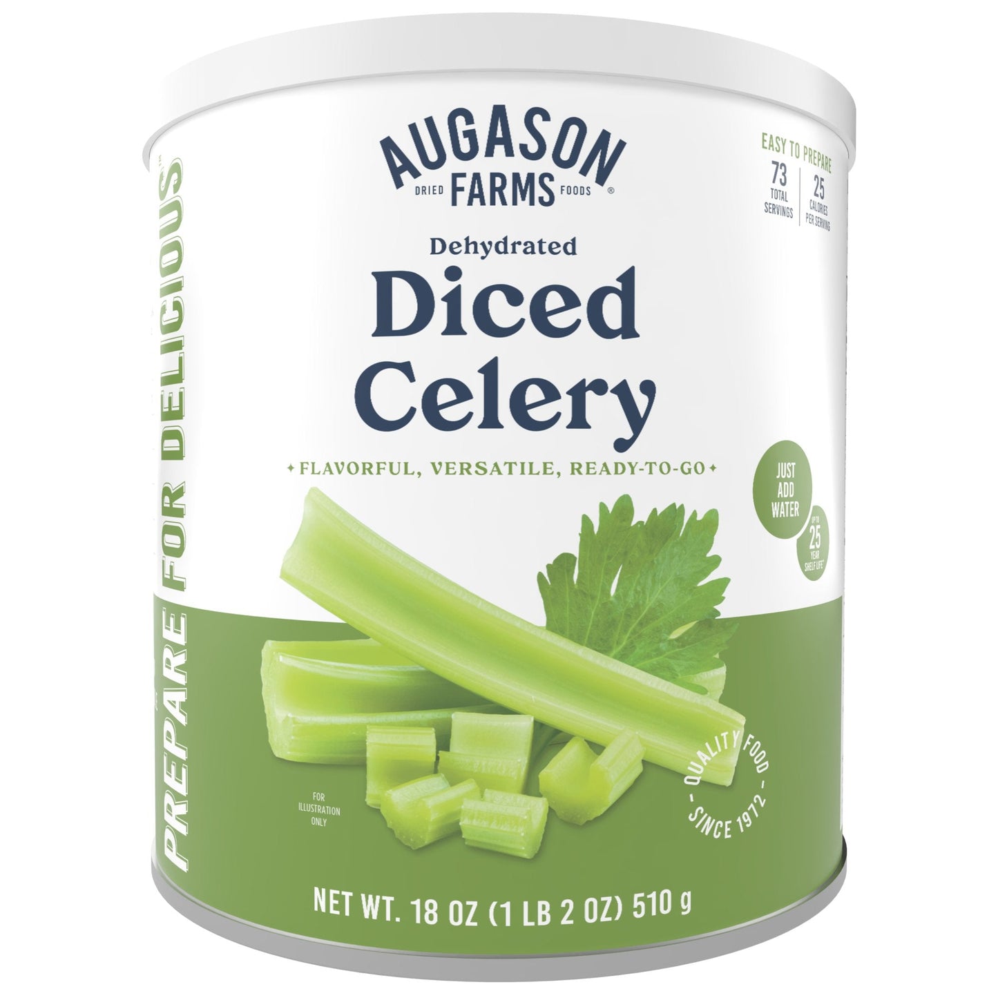 Dehydrated Cross Cut Celery Can, 73 Servings - Blessings Grow Meadows