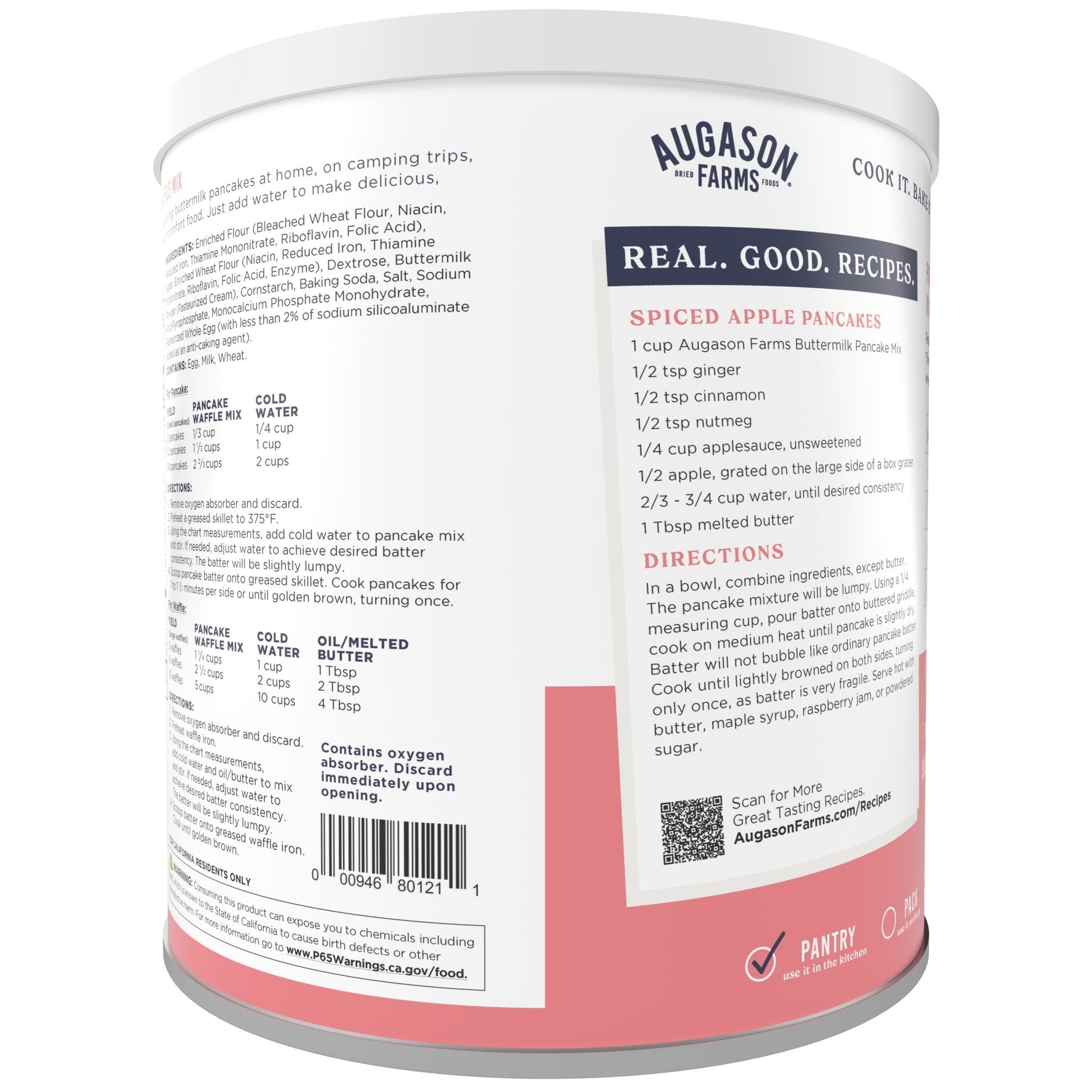 Buttermilk Pancake & Waffle Mix Can, 33 Servings - Blessings Grow Meadows