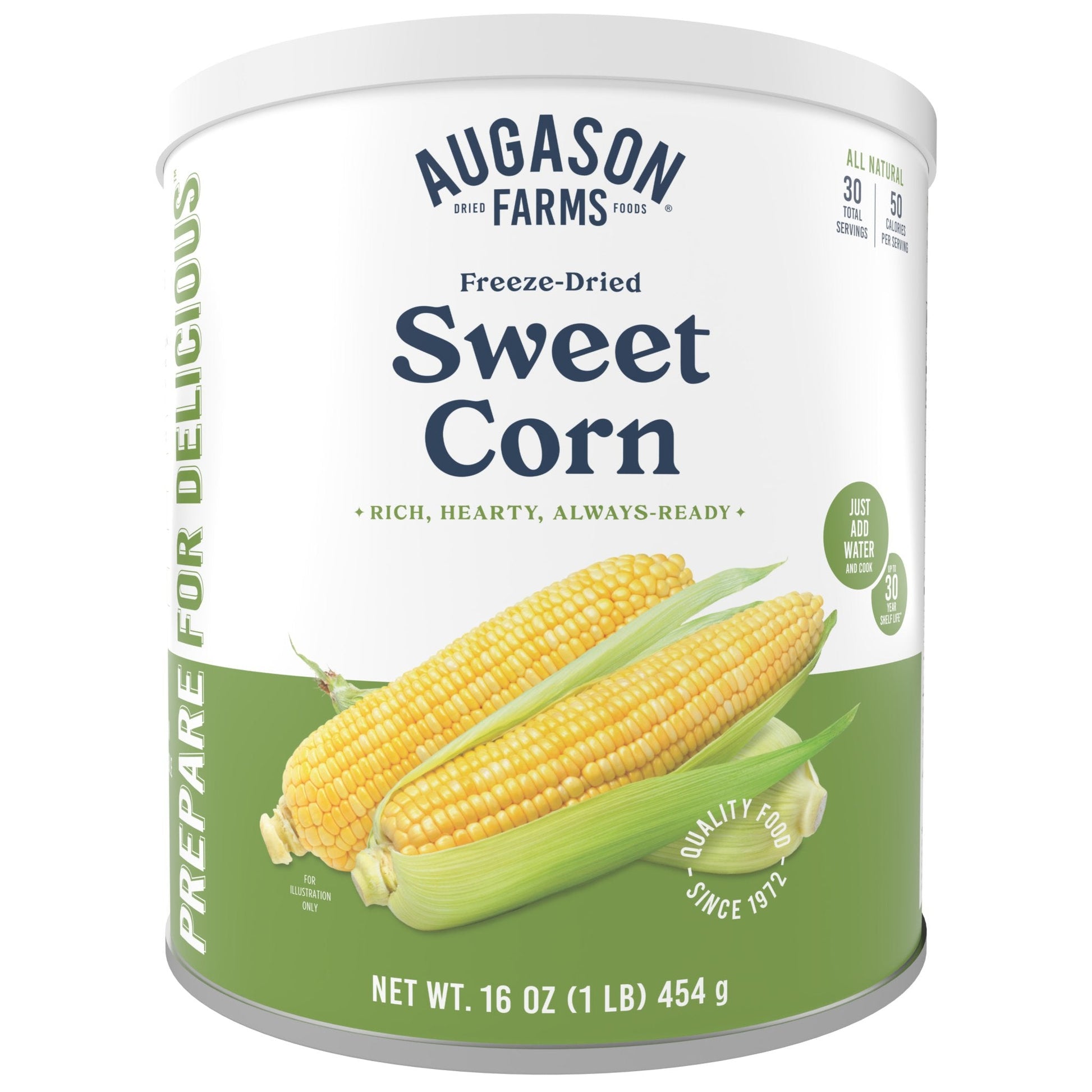 Freeze Dried Sweet Corn Can, 30 Servings - Blessings Grow Meadows
