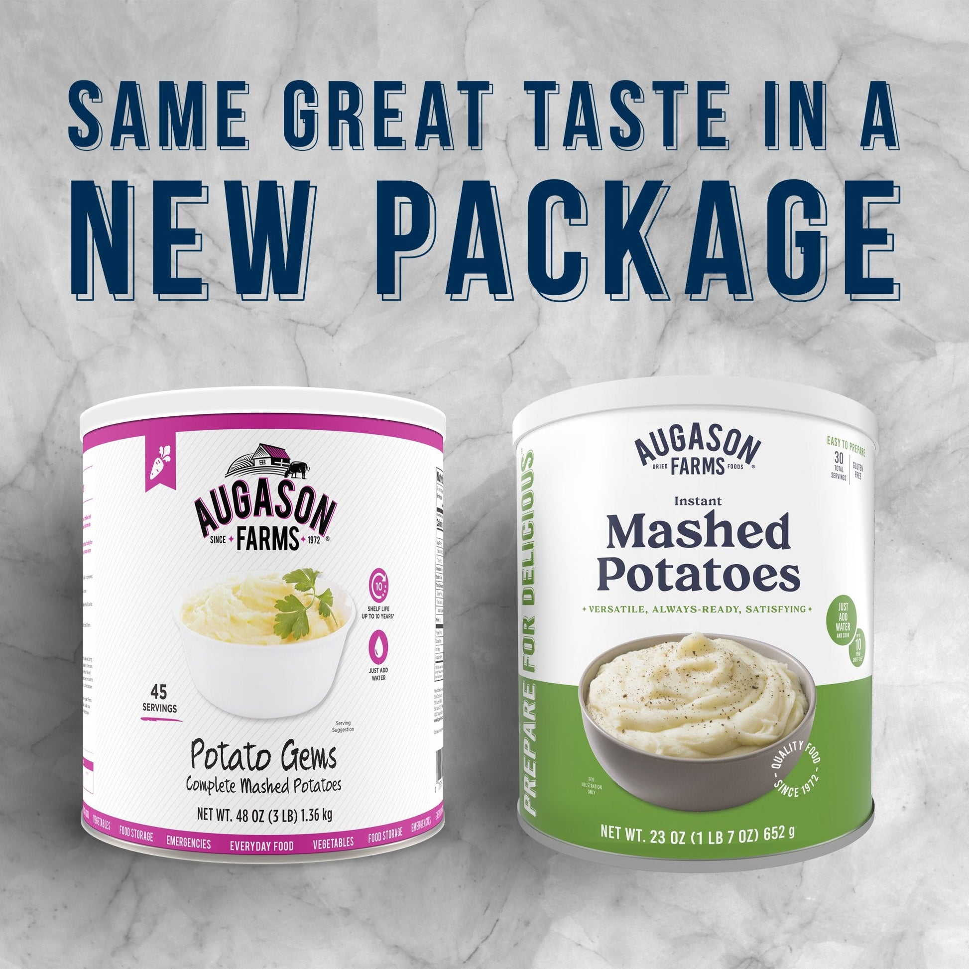 Instant Mashed Potatoes Can, 30 Servings - Blessings Grow Meadows