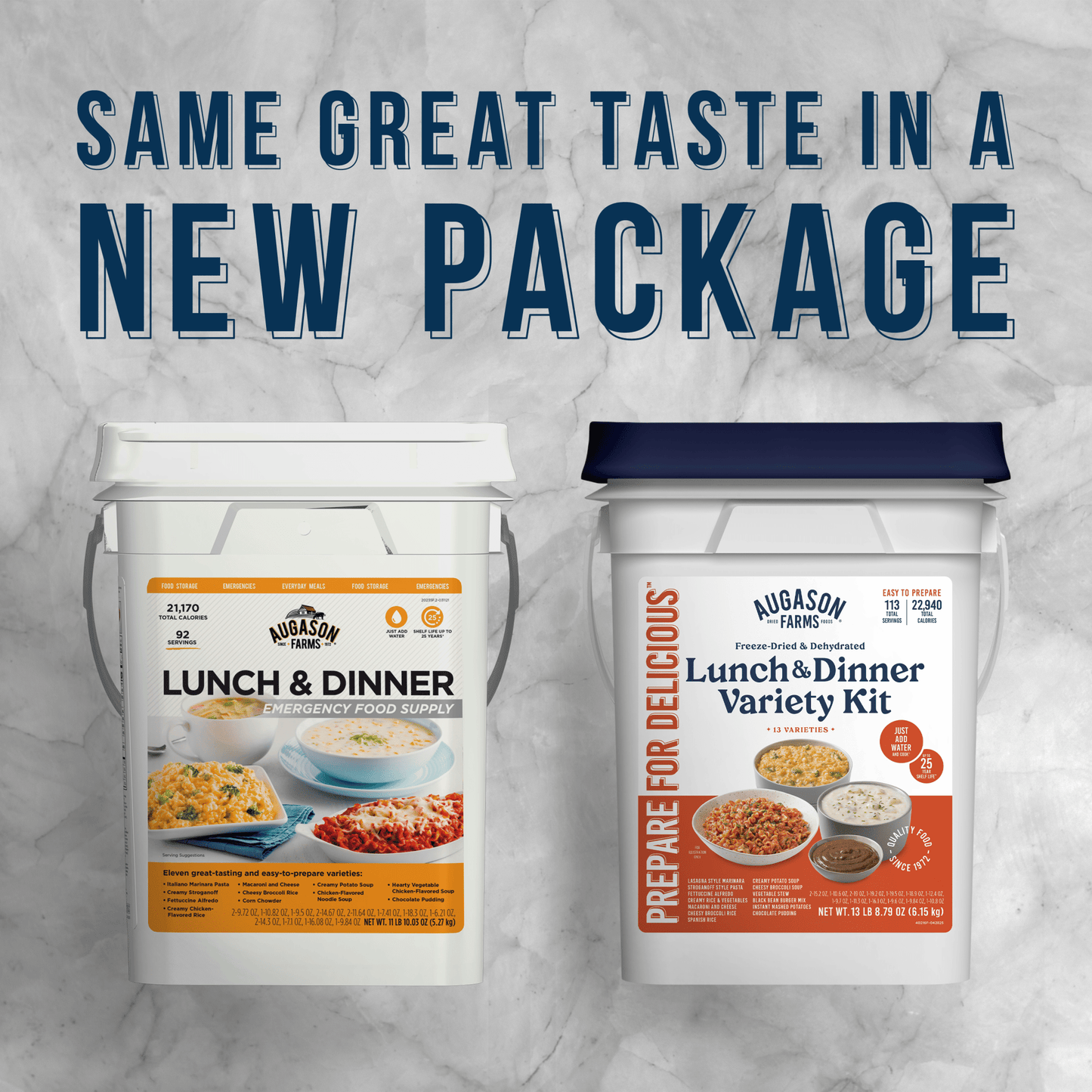 Lunch and Dinner Variety Pail, 122 Servings - Blessings Grow Meadows