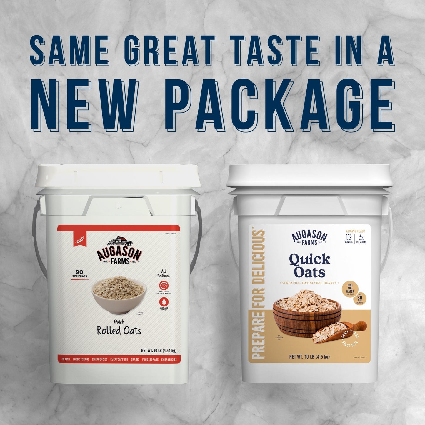 Quick Oats 4 Gallon Pail, 113 Servings - Blessings Grow Meadows