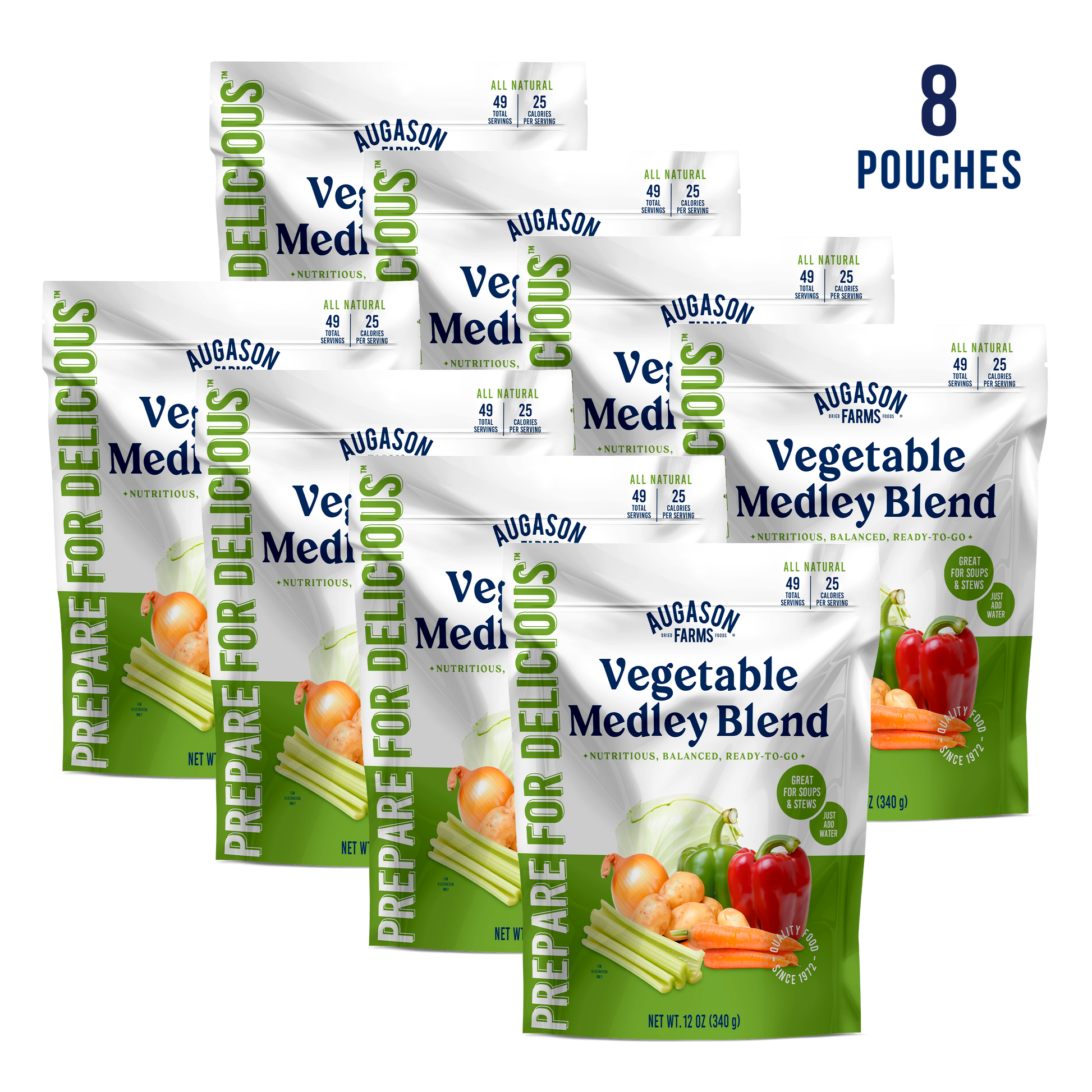 Vegetable Medley Blend Pouch, 49 Servings - Blessings Grow Meadows