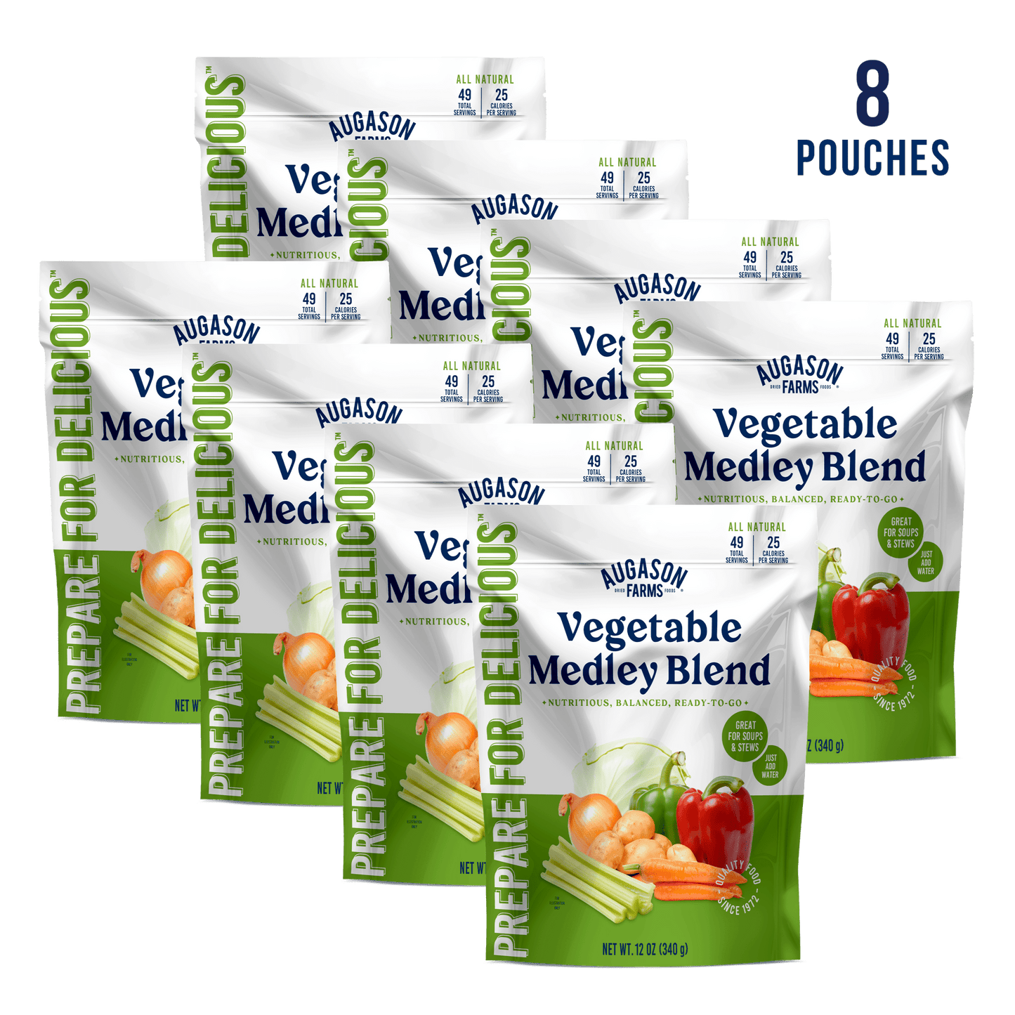 Vegetable Medley Blend Pouch, 49 Servings - Blessings Grow Meadows