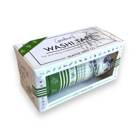 Gardener's Washi Tape Crafting and Scrapbooking Set 7pc 10m - Blessings Grow Meadows