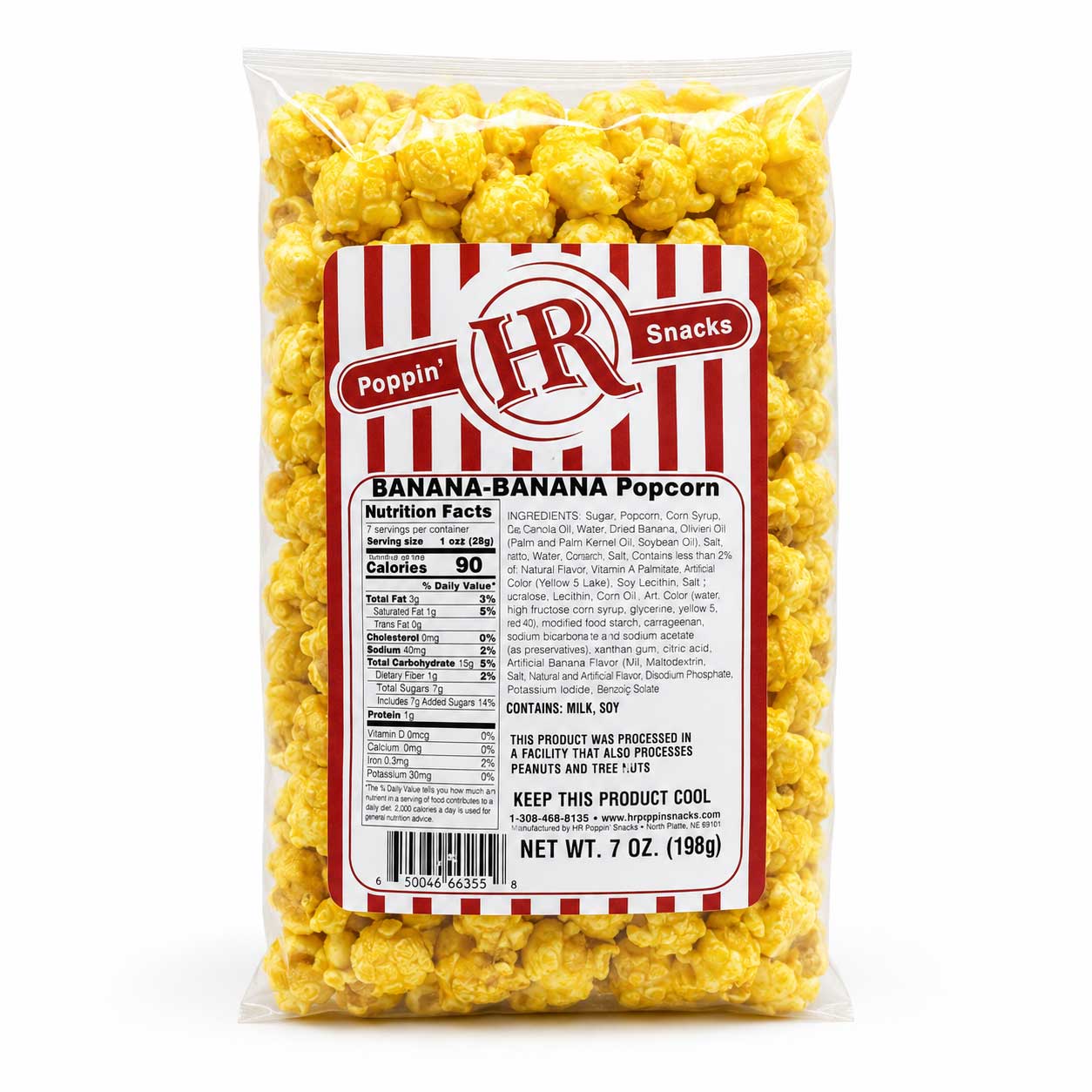 Banana Popcorn | 7 oz | HR Poppin' Snacks