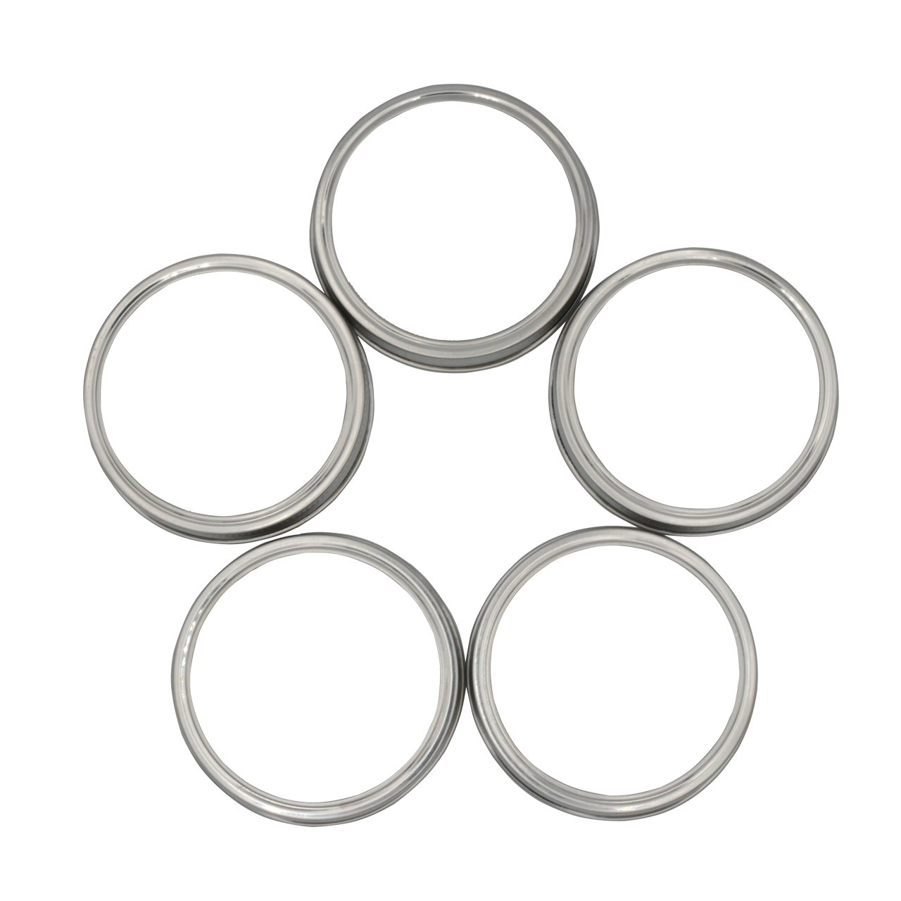 Rust Proof Stainless Steel Bands / Rings for Mason Jars 5 Pack - Blessings Grow Meadows