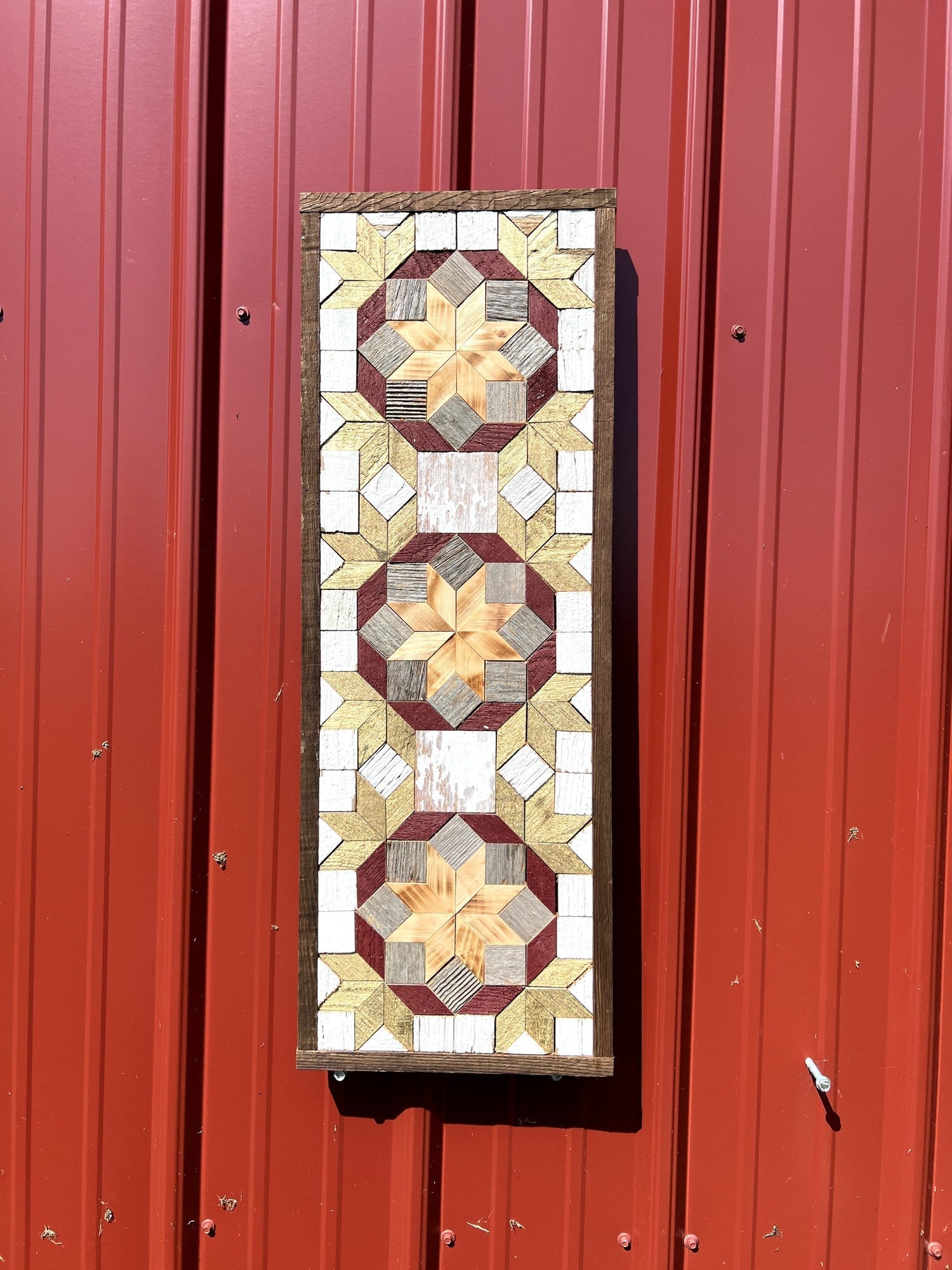 Amish Handmade Barn Quilt - Banner (10.5 in x 30 in) - Amish Country Store ~ Blessings Grow Meadows