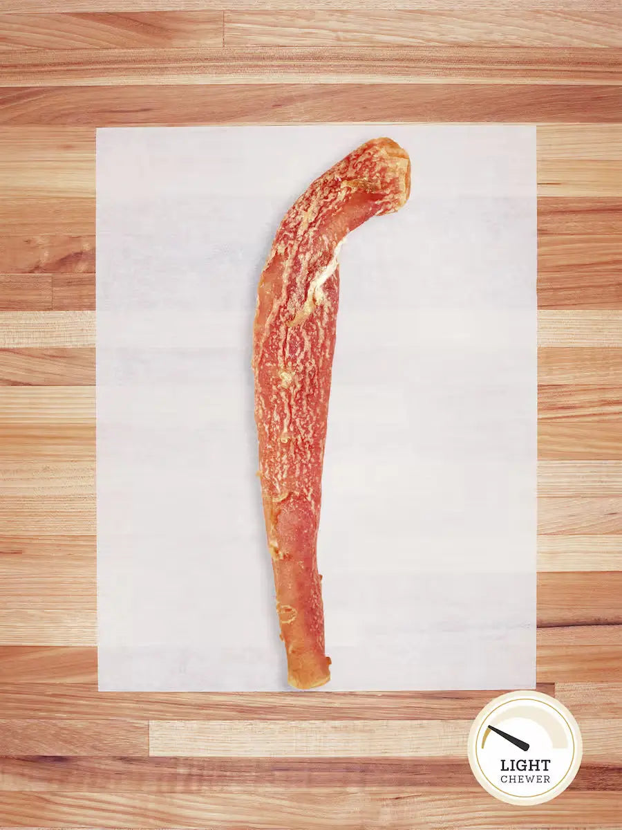 Beef Aorta Dog Chews by Farm Hounds showing the natural beef aorta treat for dogs on a white background.