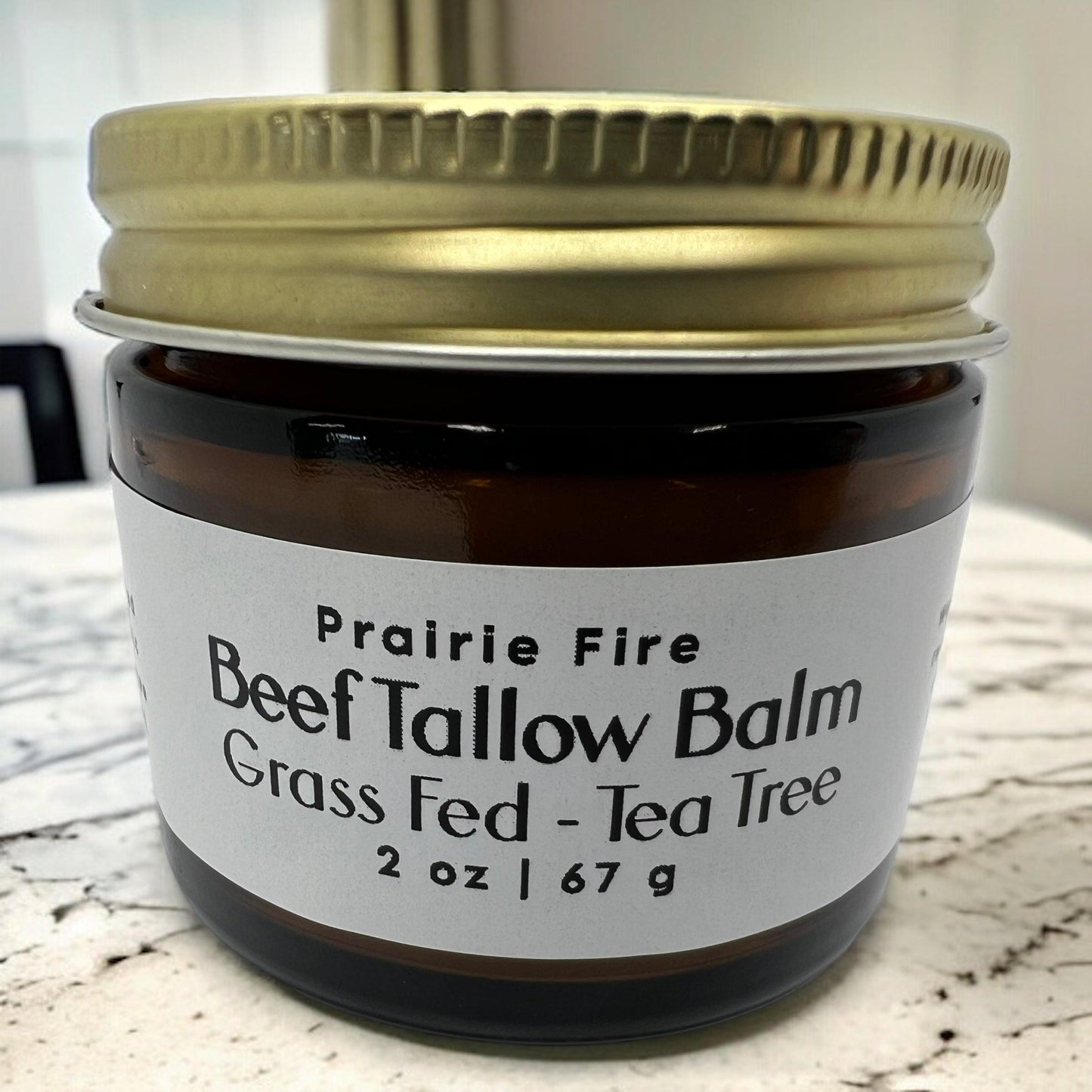 Beef Tallow Balm - 2 oz - Grown and Made in USA - Organic Grass Fed and Finished Tallow - Moisturizing Skin Care - Blessings Grow Meadows