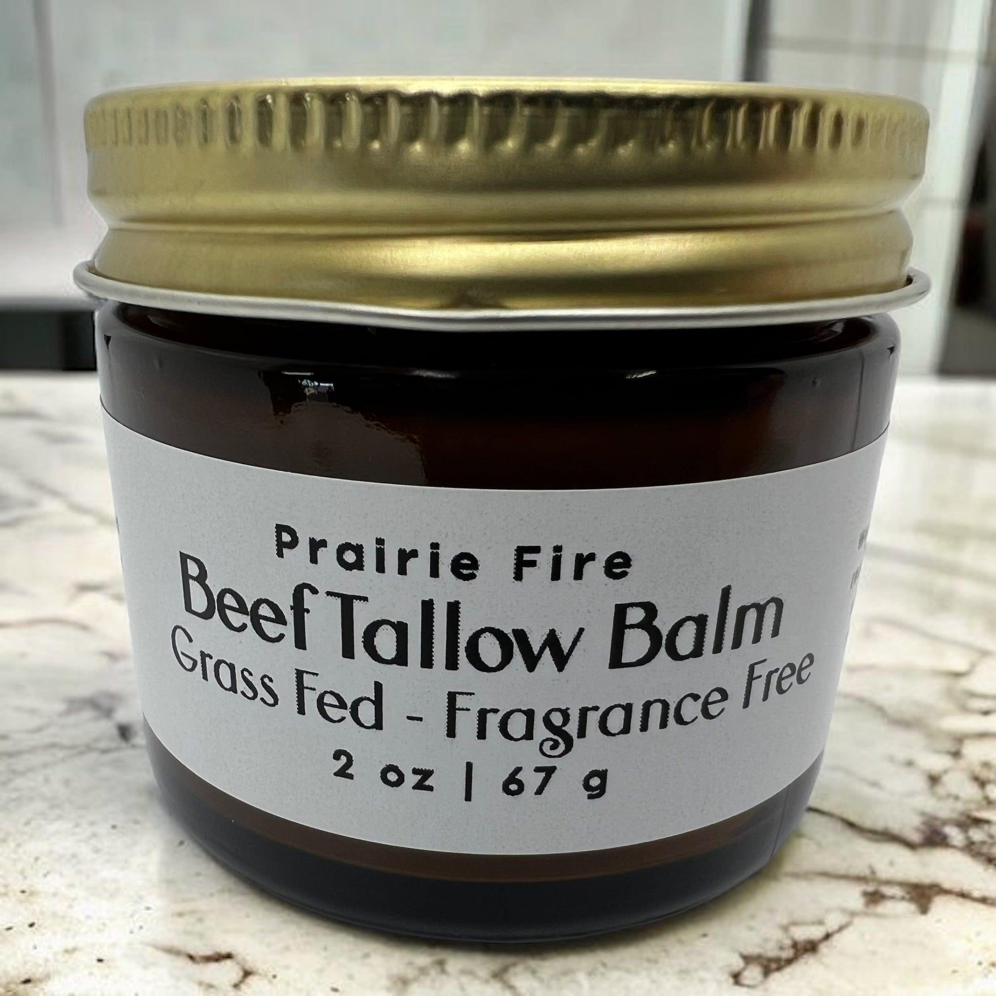Beef Tallow Balm - 2 oz - Grown and Made in USA - Organic Grass Fed and Finished Tallow - Moisturizing Skin Care - Blessings Grow Meadows