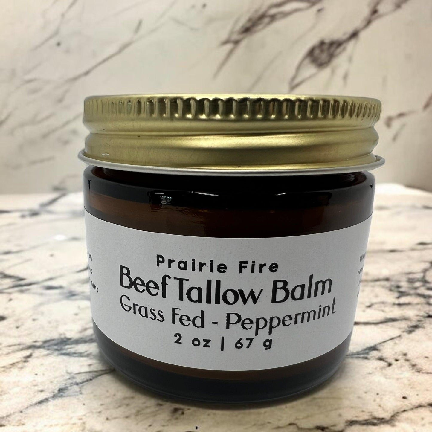 Beef Tallow Balm - 2 oz - Grown and Made in USA - Organic Grass Fed and Finished Tallow - Moisturizing Skin Care - Blessings Grow Meadows