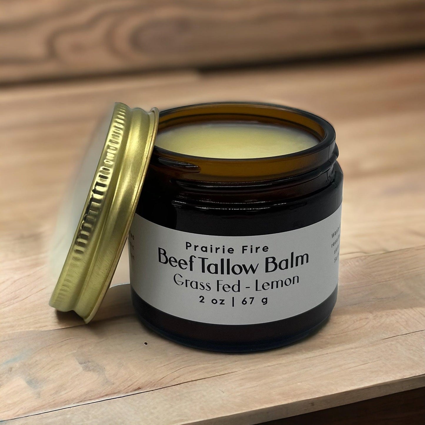 Beef Tallow Balm - 2 oz - Grown and Made in USA - Organic Grass Fed and Finished Tallow - Moisturizing Skin Care - Blessings Grow Meadows