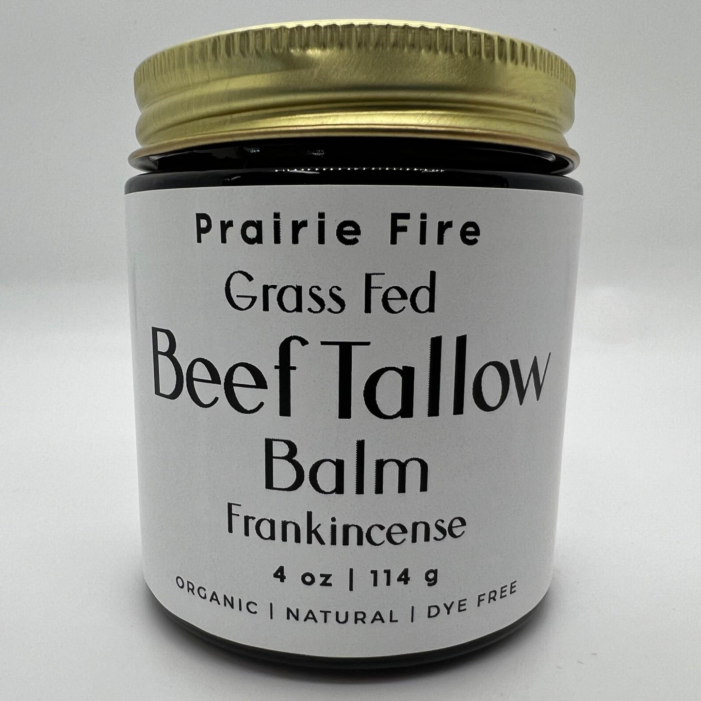 Beef Tallow Balm - 4 oz - Made in USA - Organic Grass Fed and Finished Tallow - Moisturizing Skin Care - Blessings Grow Meadows