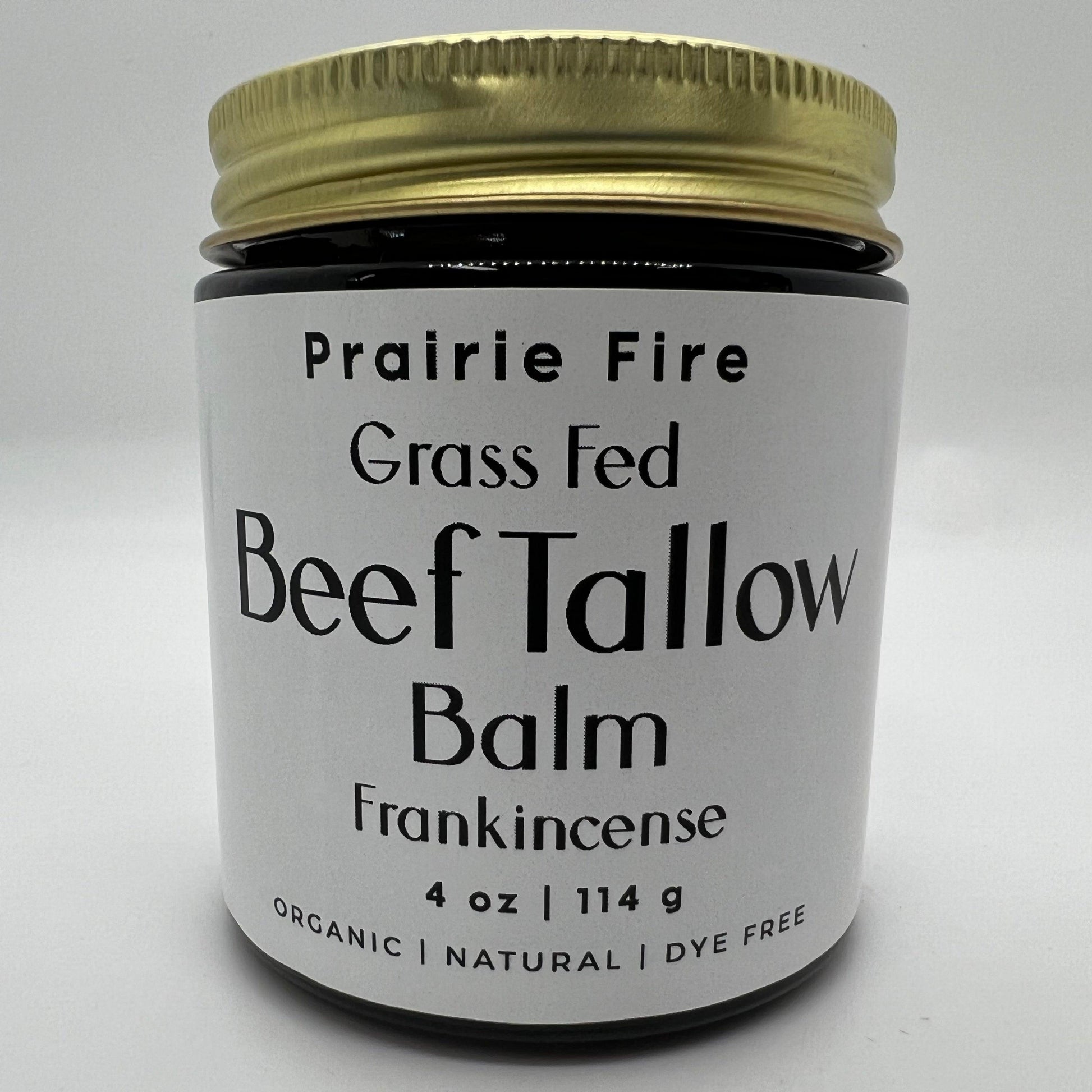 Beef Tallow Balm - 4 oz - Made in USA - Organic Grass Fed and Finished Tallow - Moisturizing Skin Care - Blessings Grow Meadows