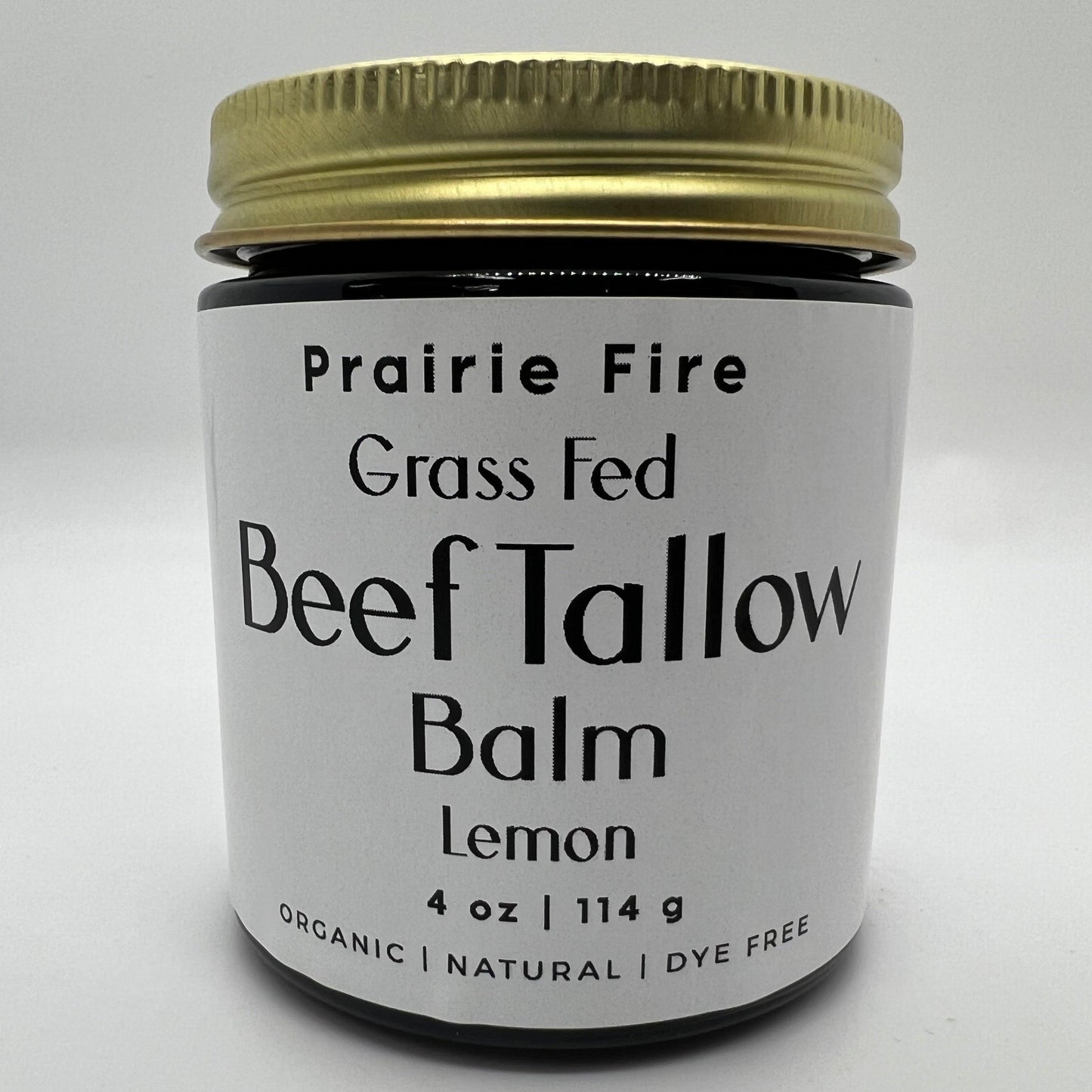Beef Tallow Balm - 4 oz - Made in USA - Organic Grass Fed and Finished Tallow - Moisturizing Skin Care - Blessings Grow Meadows
