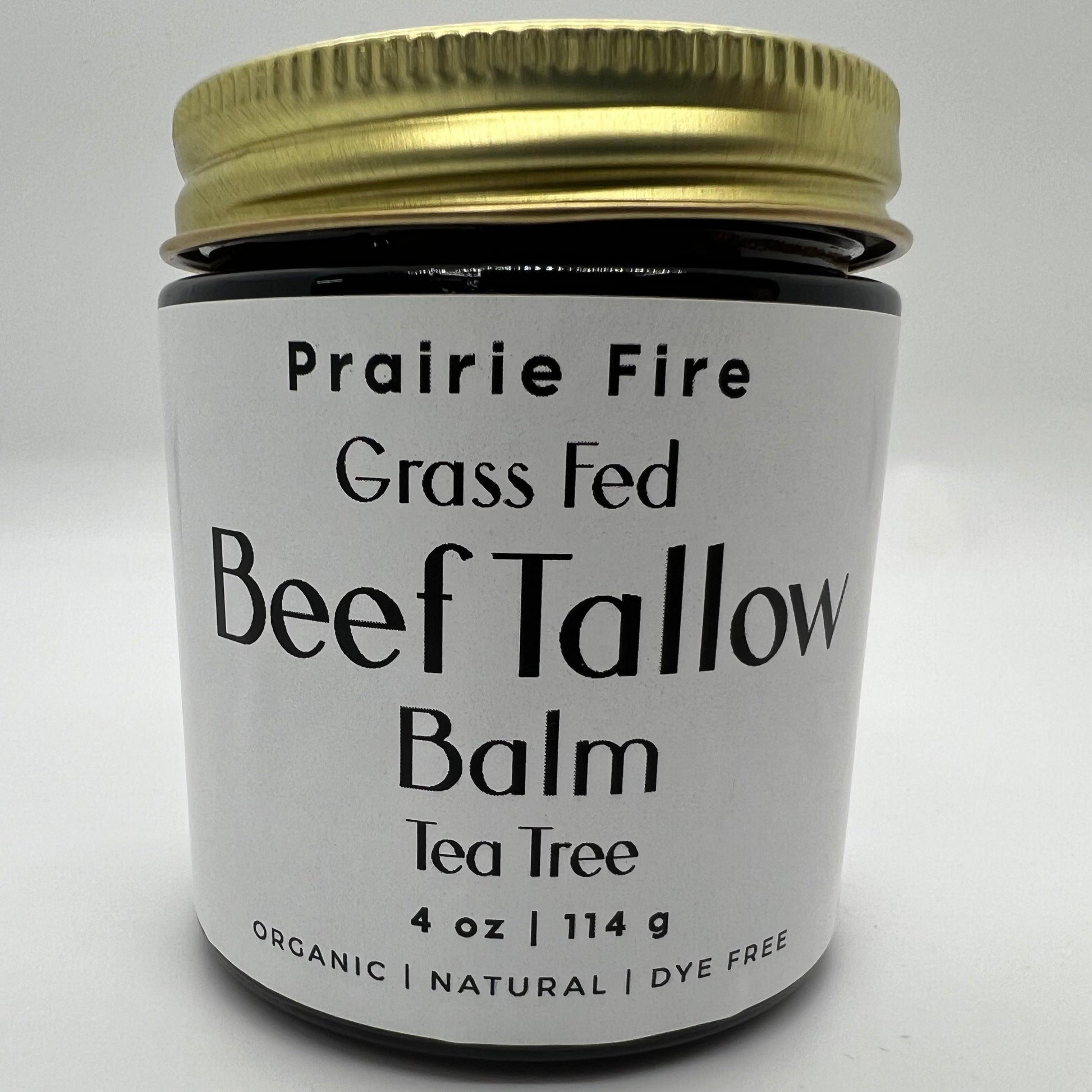 Beef Tallow Balm - 4 oz - Made in USA - Organic Grass Fed and Finished Tallow - Moisturizing Skin Care - Blessings Grow Meadows