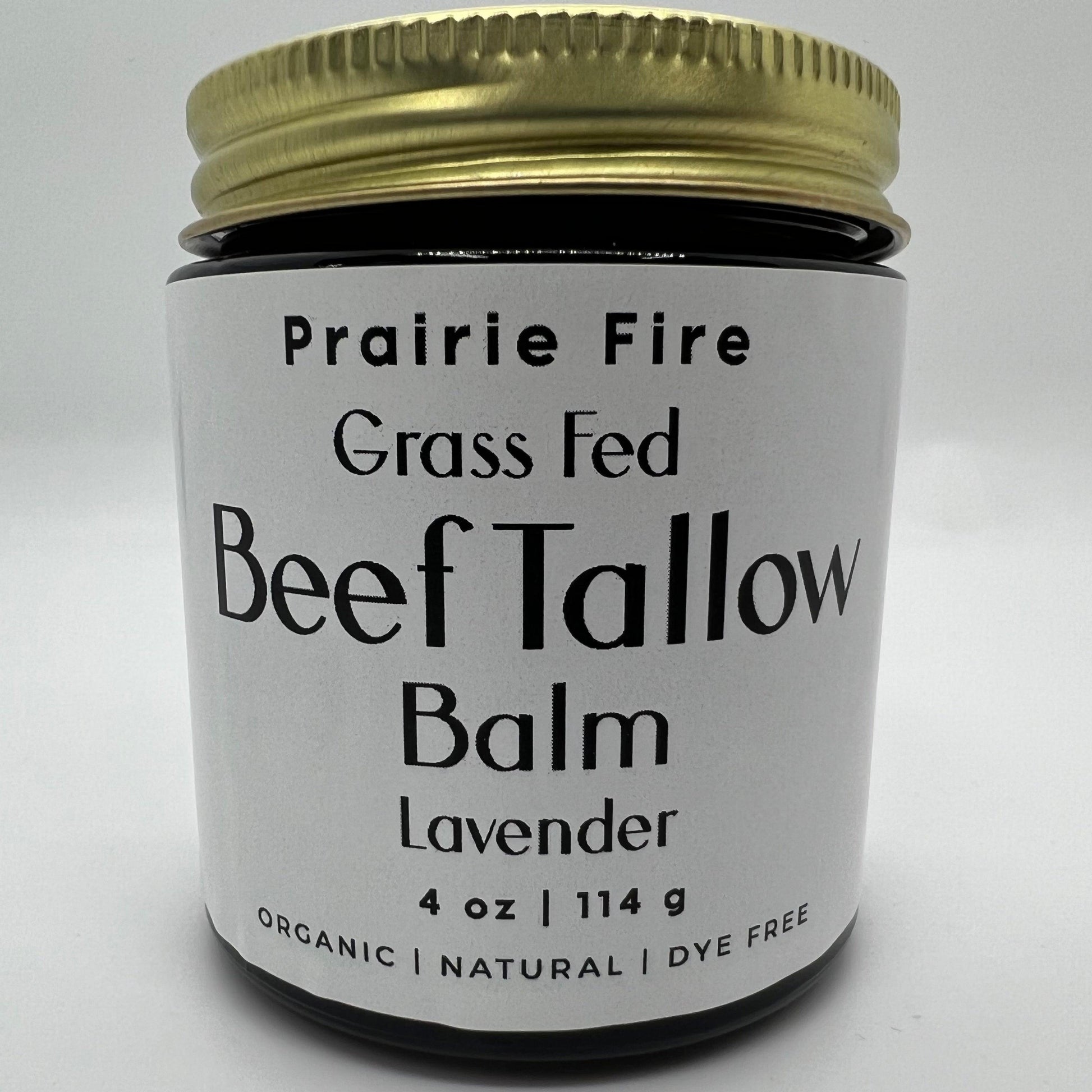 Beef Tallow Balm - 4 oz - Made in USA - Organic Grass Fed and Finished Tallow - Moisturizing Skin Care - Blessings Grow Meadows