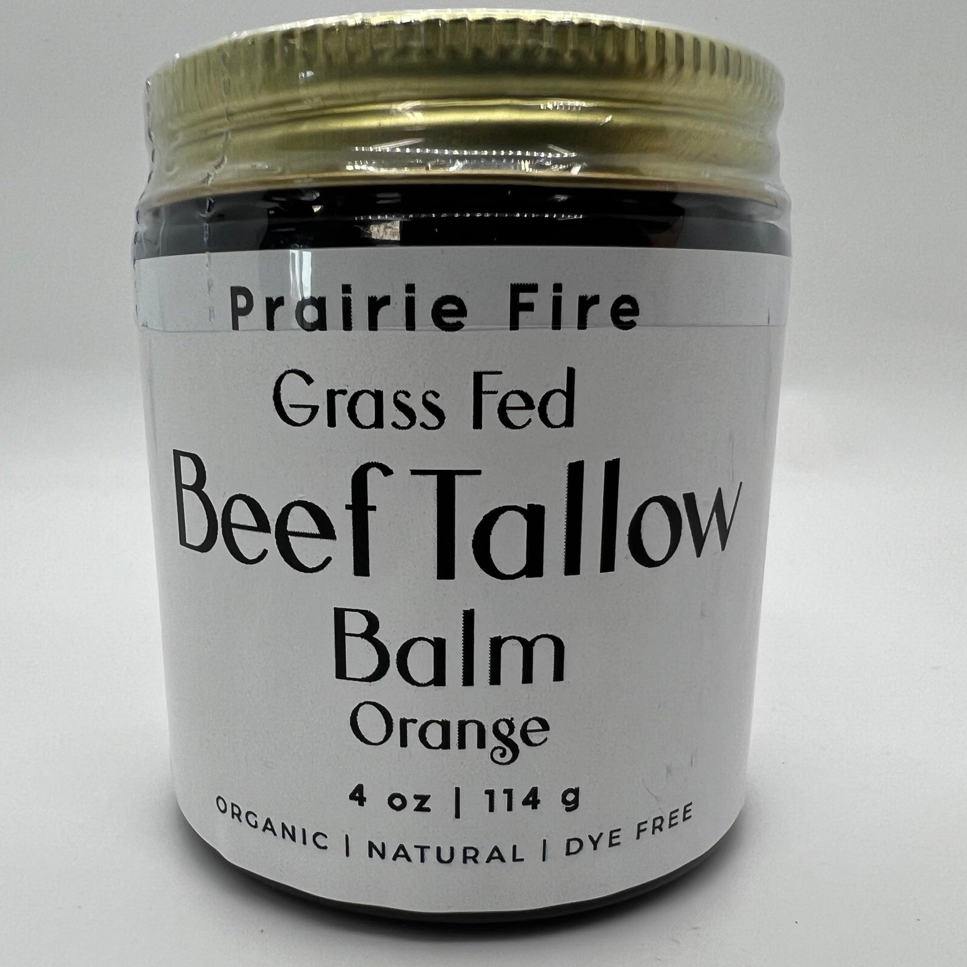 Beef Tallow Balm - 4 oz - Made in USA - Organic Grass Fed and Finished Tallow - Moisturizing Skin Care - Blessings Grow Meadows