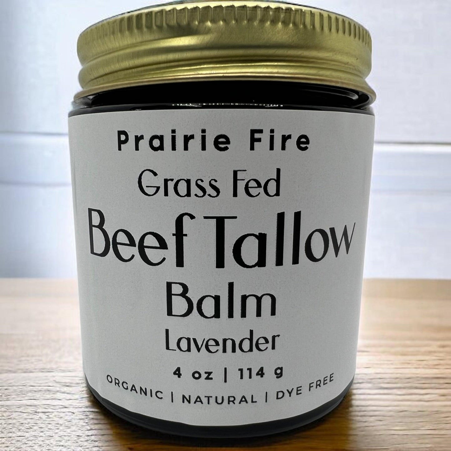 Beef Tallow Balm - 4 oz - Made in USA - Organic Grass Fed and Finished Tallow - Moisturizing Skin Care - Blessings Grow Meadows