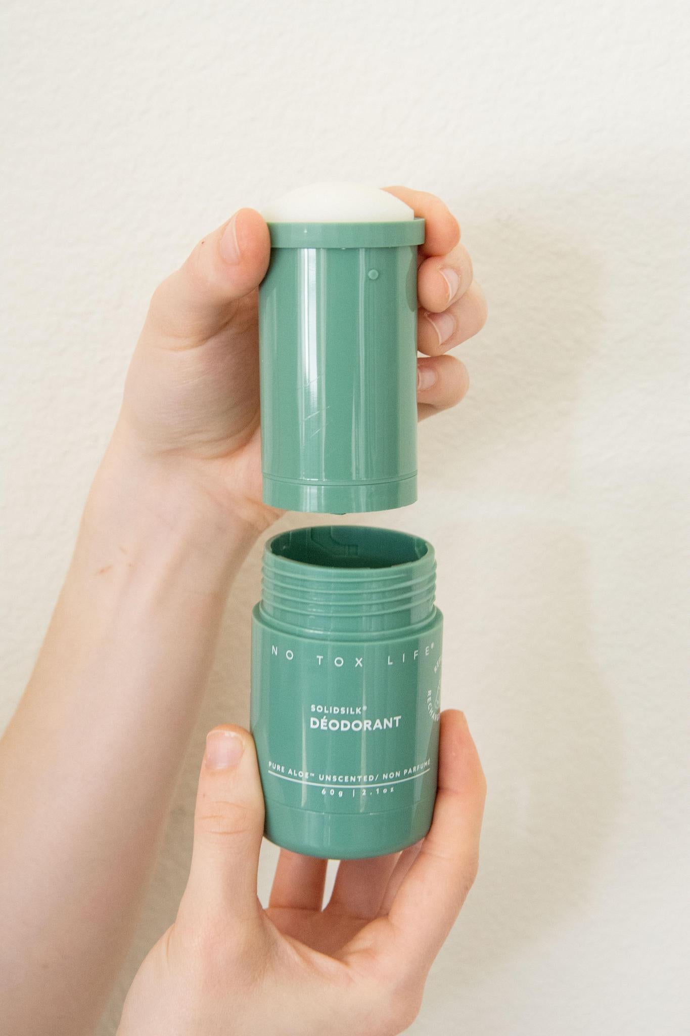 SOLIDSILK® Refillable Deodorant (Pure Aloe Fragrance-Free) - Extra Strength - No Tox Life® - Blessings Grow Meadows