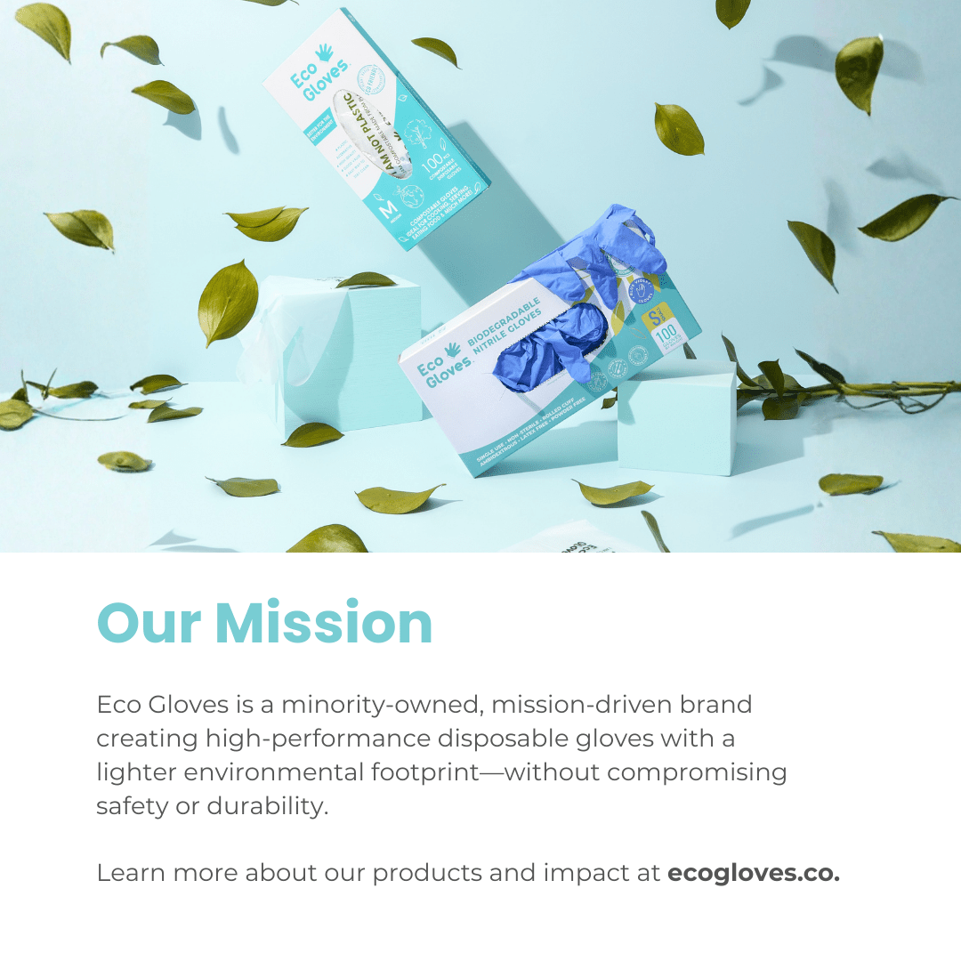 Biodegradable Nitrile Gloves 4 Mil - Black (1,000 Gloves/Case)  Eco Gloves - Eco Gloves ~ Blessings Grow Meadows