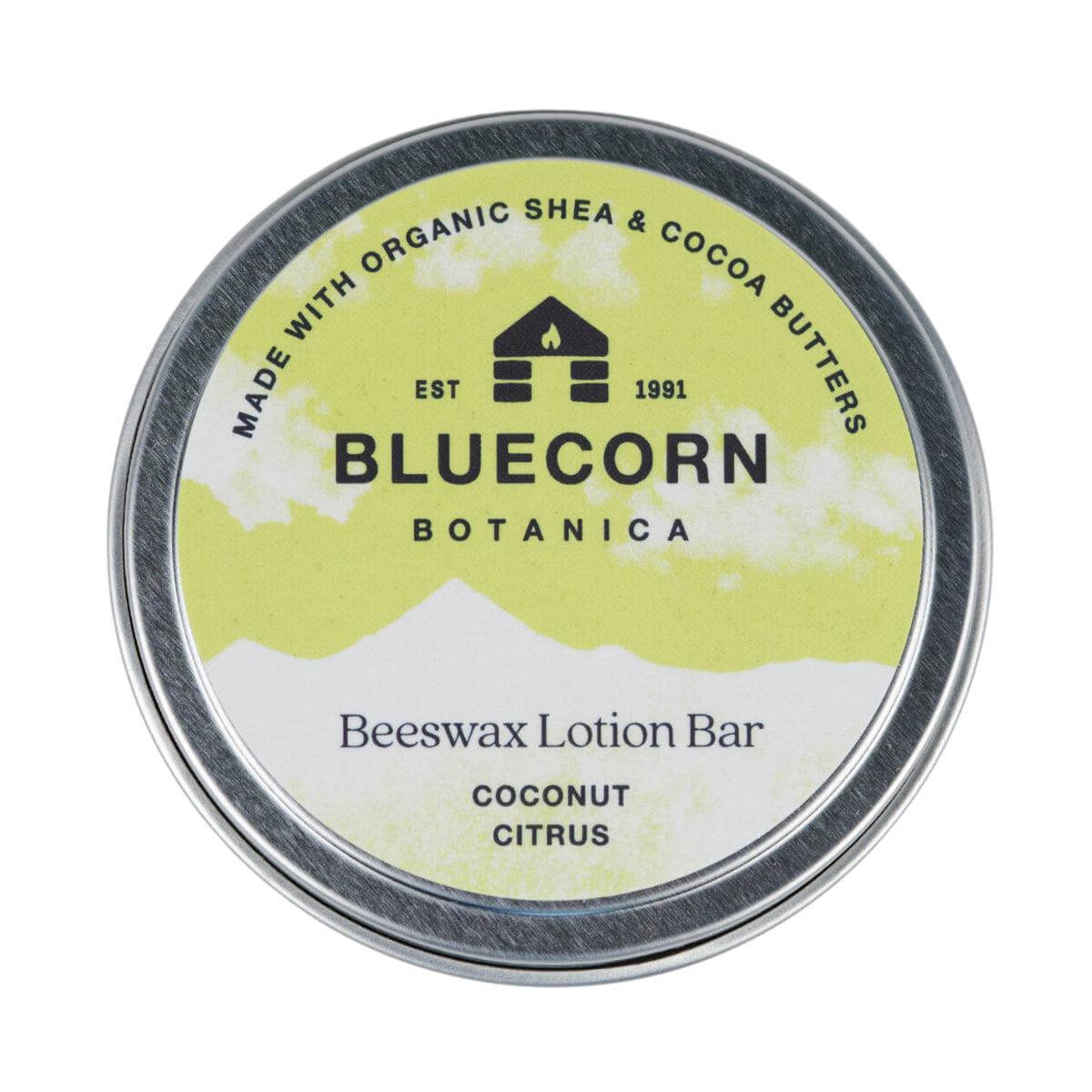 Bluecorn Beeswax Lotion Bars by Bluecorn Candles, apothecary style with natural bluecorn beeswax, shown in a close-up image.