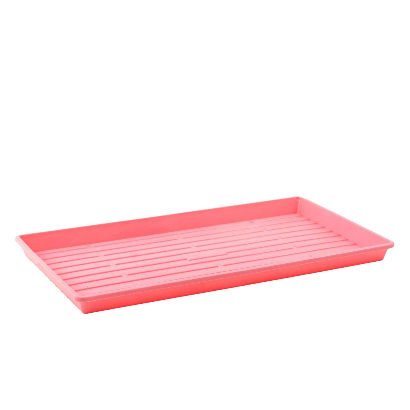 Green Bootstrap Farmer 1020 Microgreen Tray with shallow, extra-strength design, no drainage holes, ideal for microgreen cultivation.