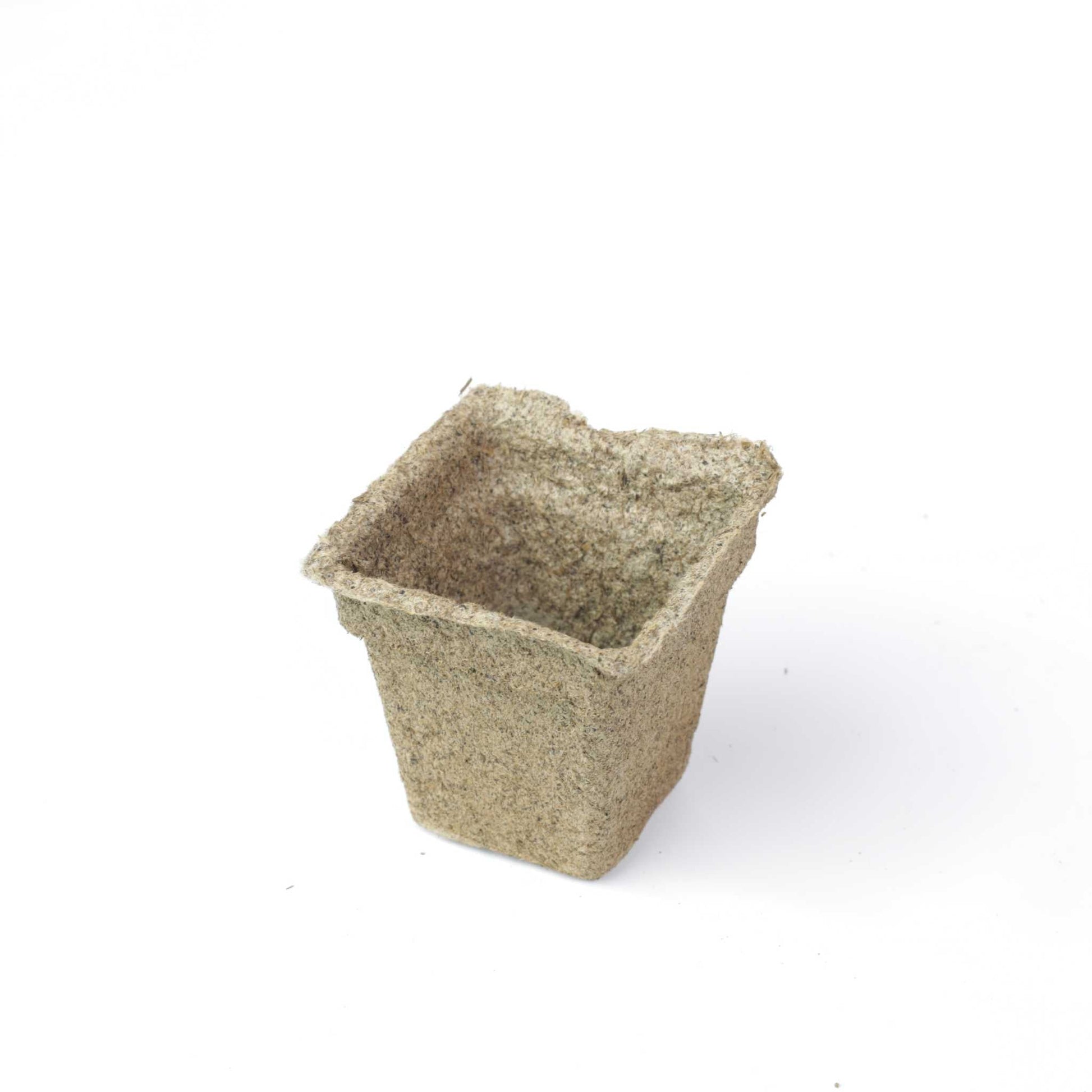 Bootstrap Farmer CowPots® #3 Square, biodegradable seed starting pots, shown in a set ready for planting.