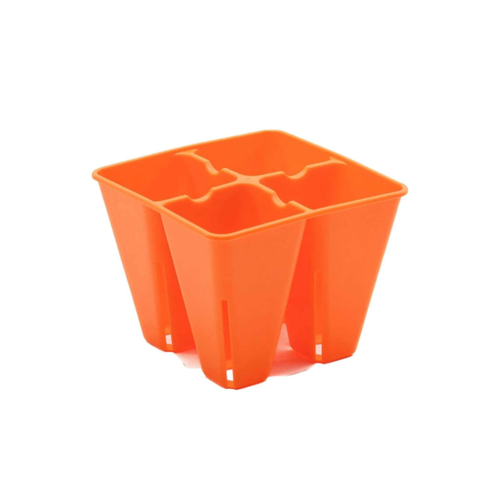 Multicolor Bootstrap Farmer 4 Cell Plug Tray Inserts for seed starting and propagation in cell trays.