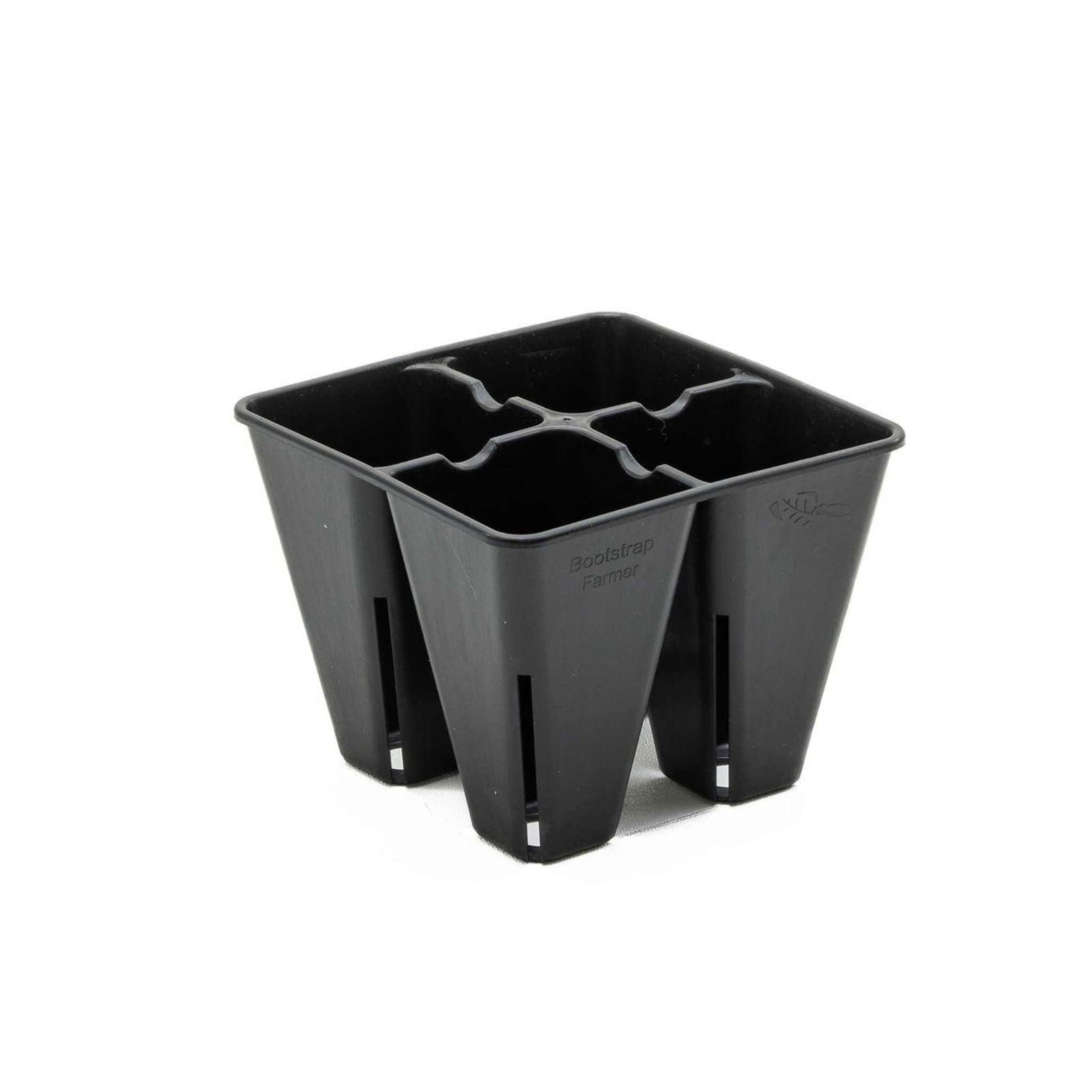 Multicolor Bootstrap Farmer 4 cell plug tray inserts for seed starting and propagation in cell trays.
