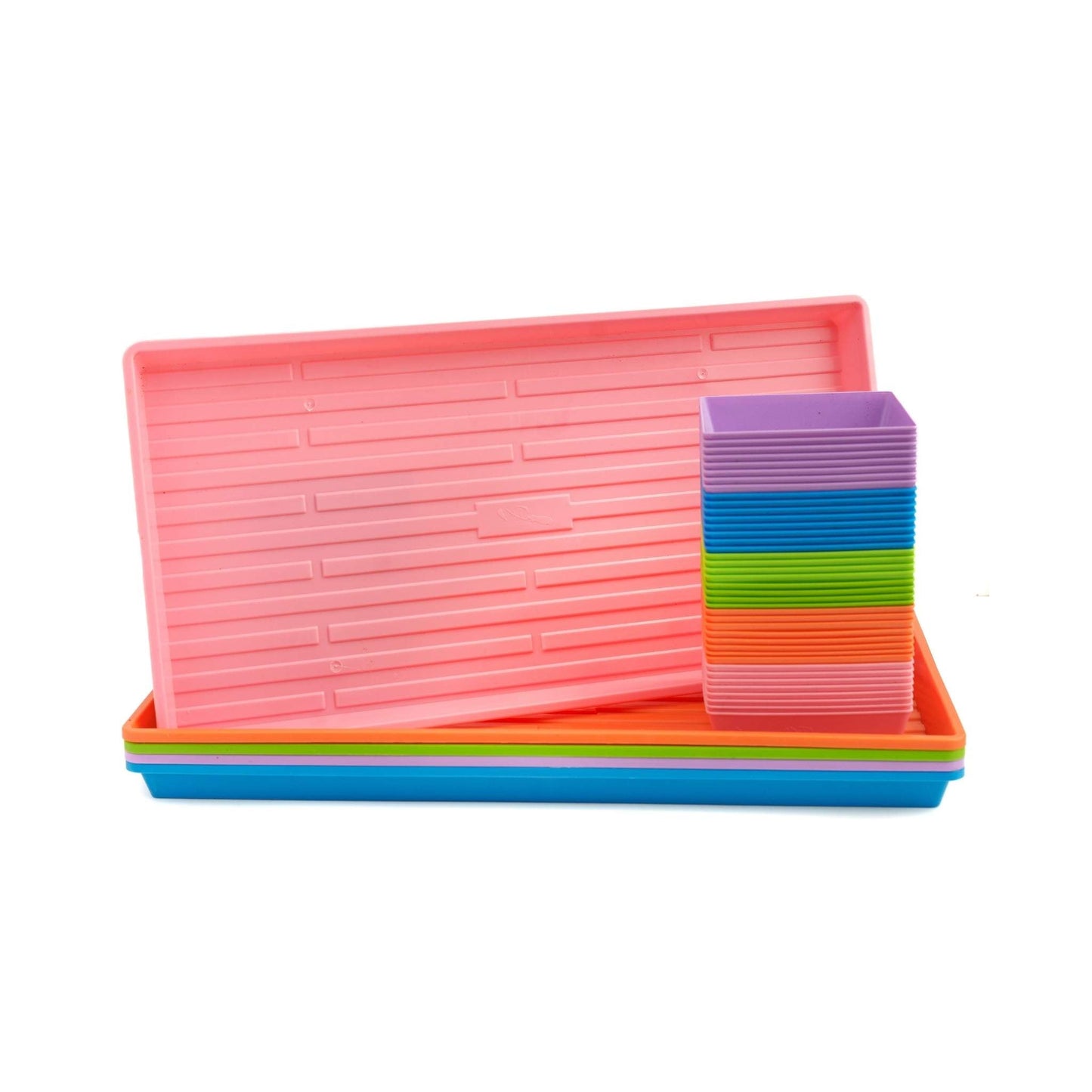 Bootstrap Farmer 5x5 Microgreens Kit with LED grow light and lush microgreens growing in a tray.