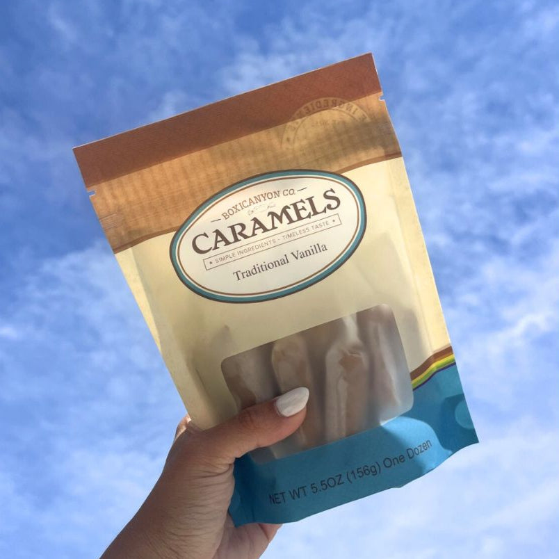 Vanilla Caramels | 12 Caramels | Boxicanyon Caramels - BuyNebraska.com ~ Blessings Grow Meadows