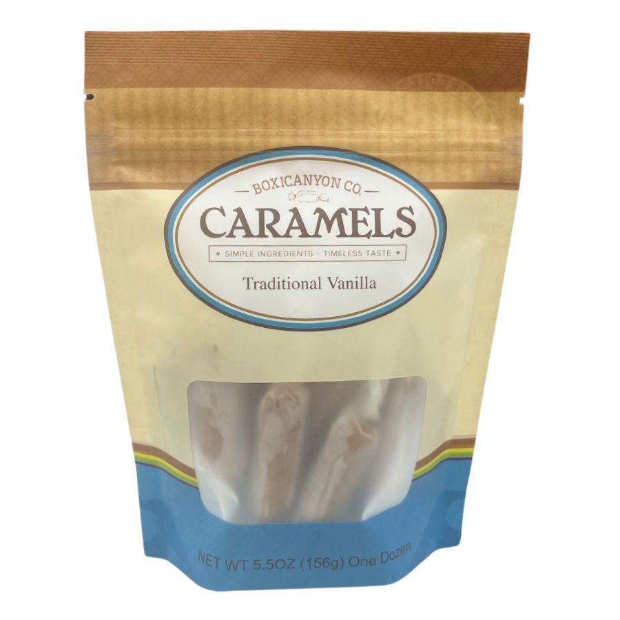 Vanilla Caramels | 12 Caramels | Boxicanyon Caramels - BuyNebraska.com ~ Blessings Grow Meadows