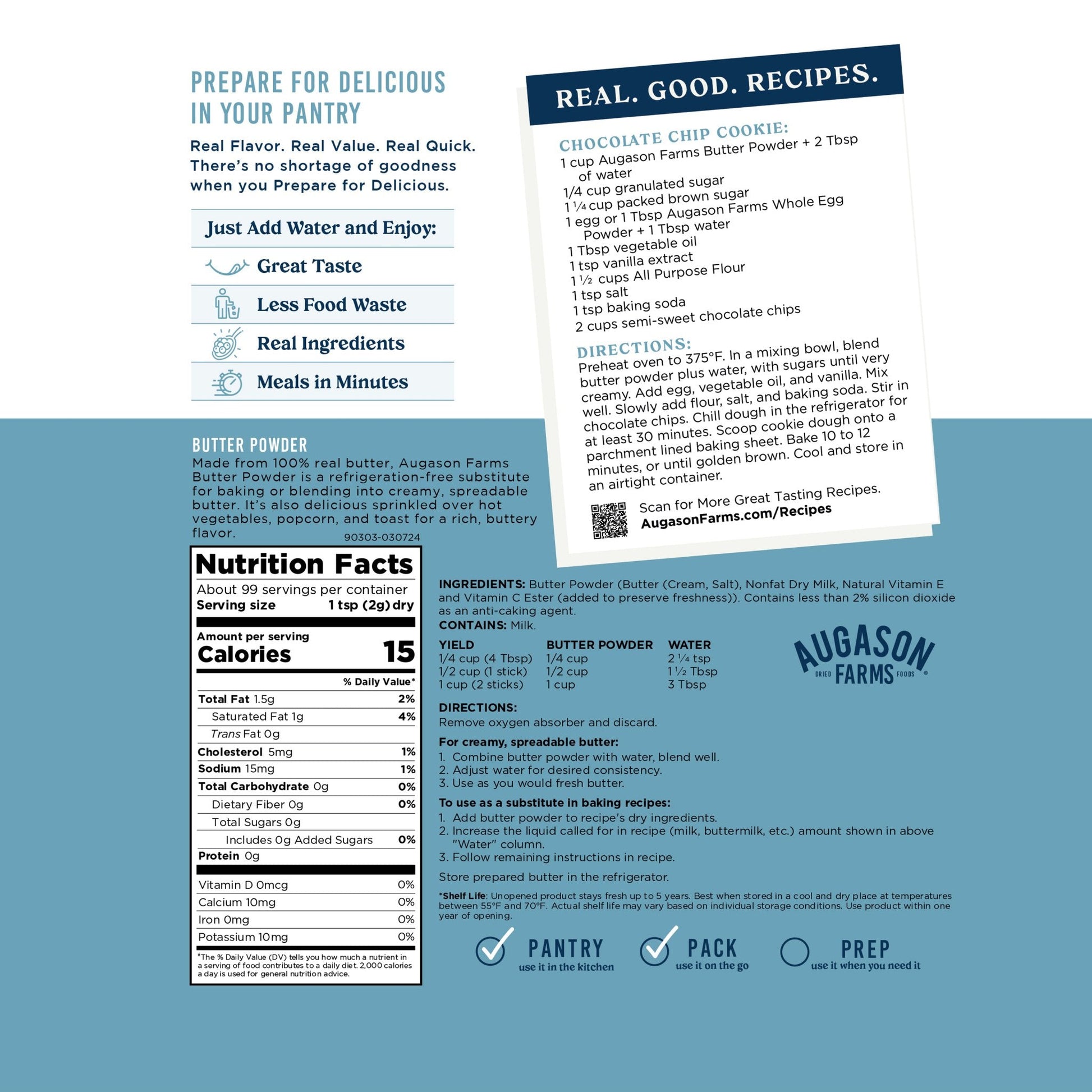 Butter Powder Pouch, 99 Servings - Blessings Grow Meadows