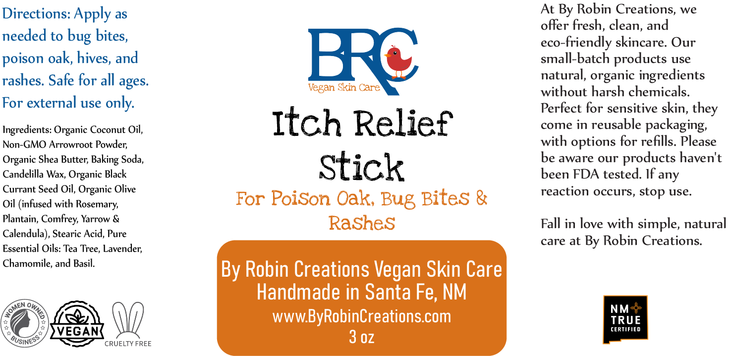 Bug Bite & Rash Itch Relief Stick - Plastic Tube - Blessings Grow Meadows