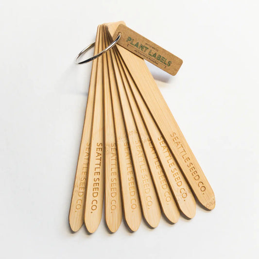 Wooden Plant Identification Labels Bamboo and Eco-friendly - Blessings Grow Meadows