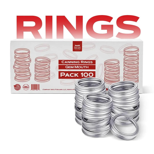 Forjars® - 100 Gem Mouth Rings - Blessings Grow Meadows
