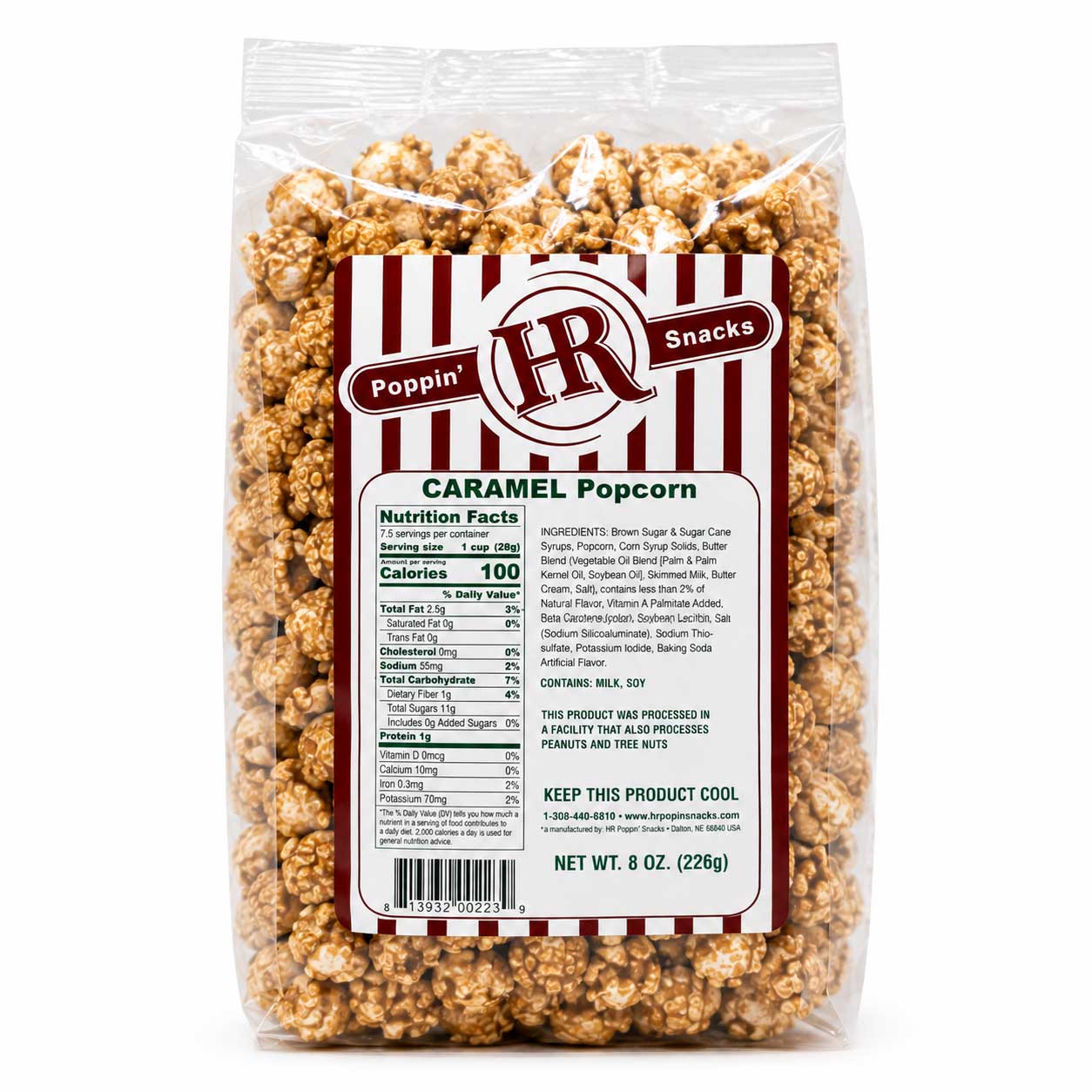 Caramel Popcorn | 8 oz | HR Poppin' Snacks