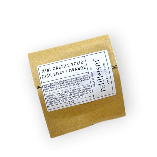 Castile Mini Refill | Orange | Solid Dish Soap - Refillism ~ Blessings Grow Meadows
