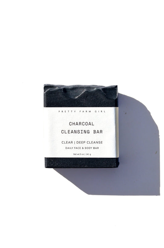 Clarifying Charcoal Bar Handmade Tallow and Goat Milk Soap Bar - Blessings Grow Meadows