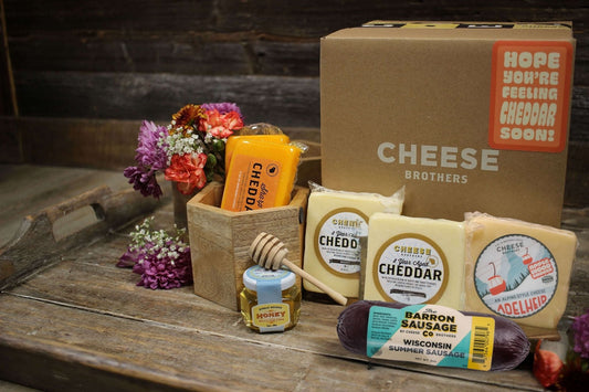 "Hope You're Feeling Cheddar Soon" Gift Basket - Blessings Grow Meadows