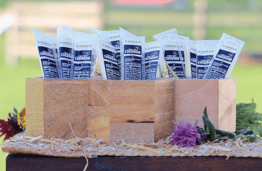 8-Year Aged Cheddar Snack Sticks (30-Pack) - Blessings Grow Meadows