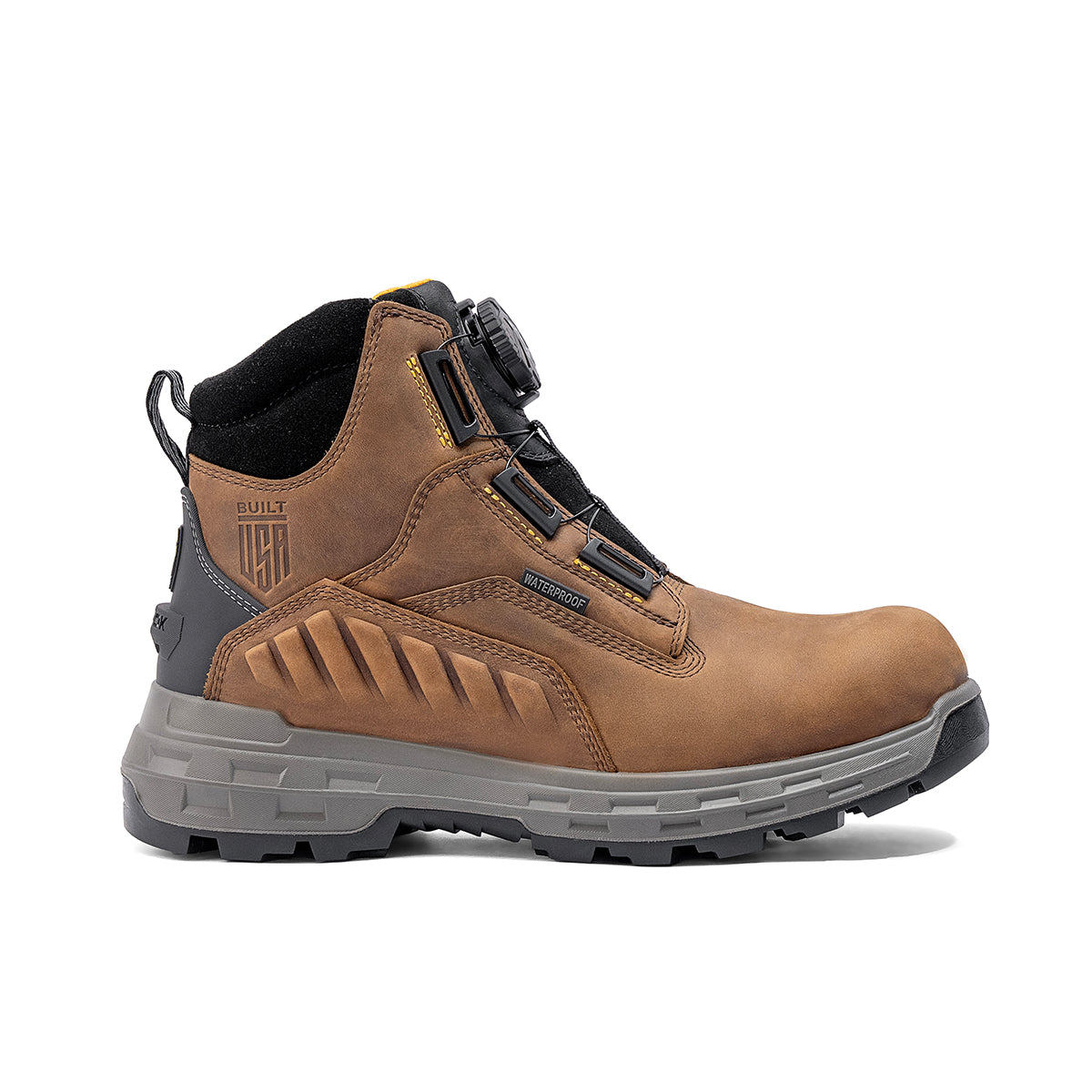 Wildwood 6” Soft Toe Turbolace™ Work Boot - Brown - Made in USA - Blessings Grow Meadows