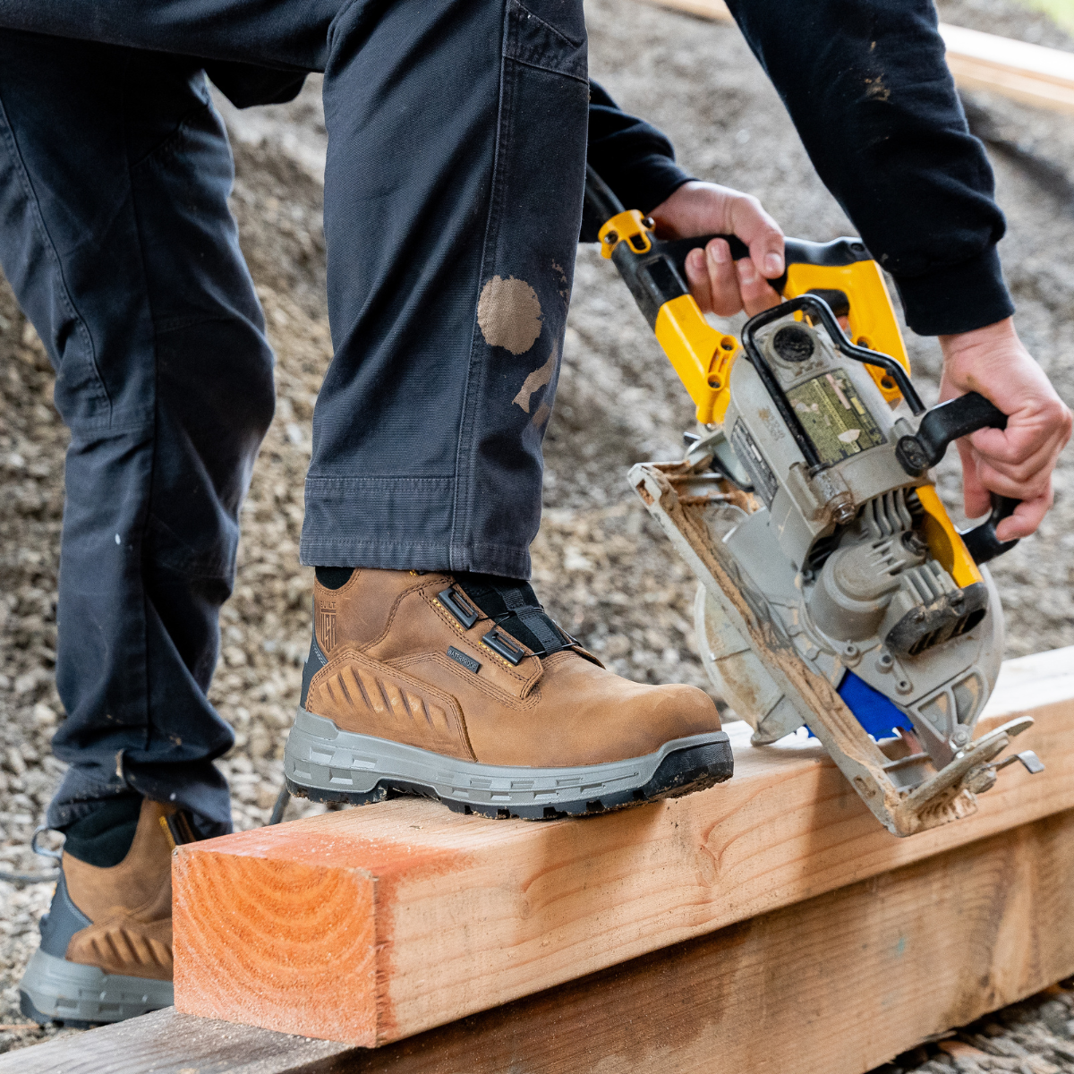 Wildwood 6” Soft Toe Turbolace™ Work Boot - Brown - Made in USA - Blessings Grow Meadows