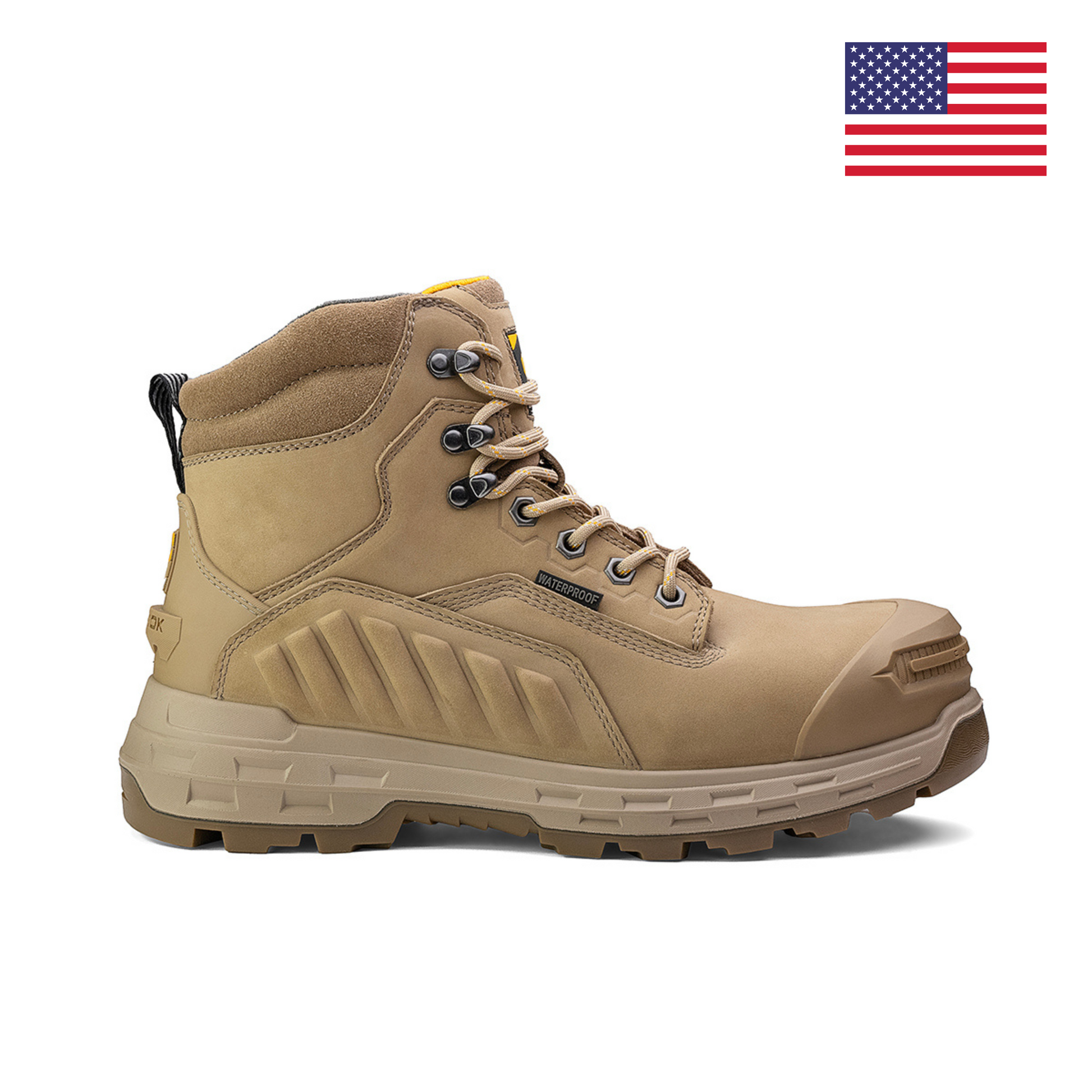 Wildwood 6” Waterproof Composite Toe Boot - Stone - Made in USA - Blessings Grow Meadows