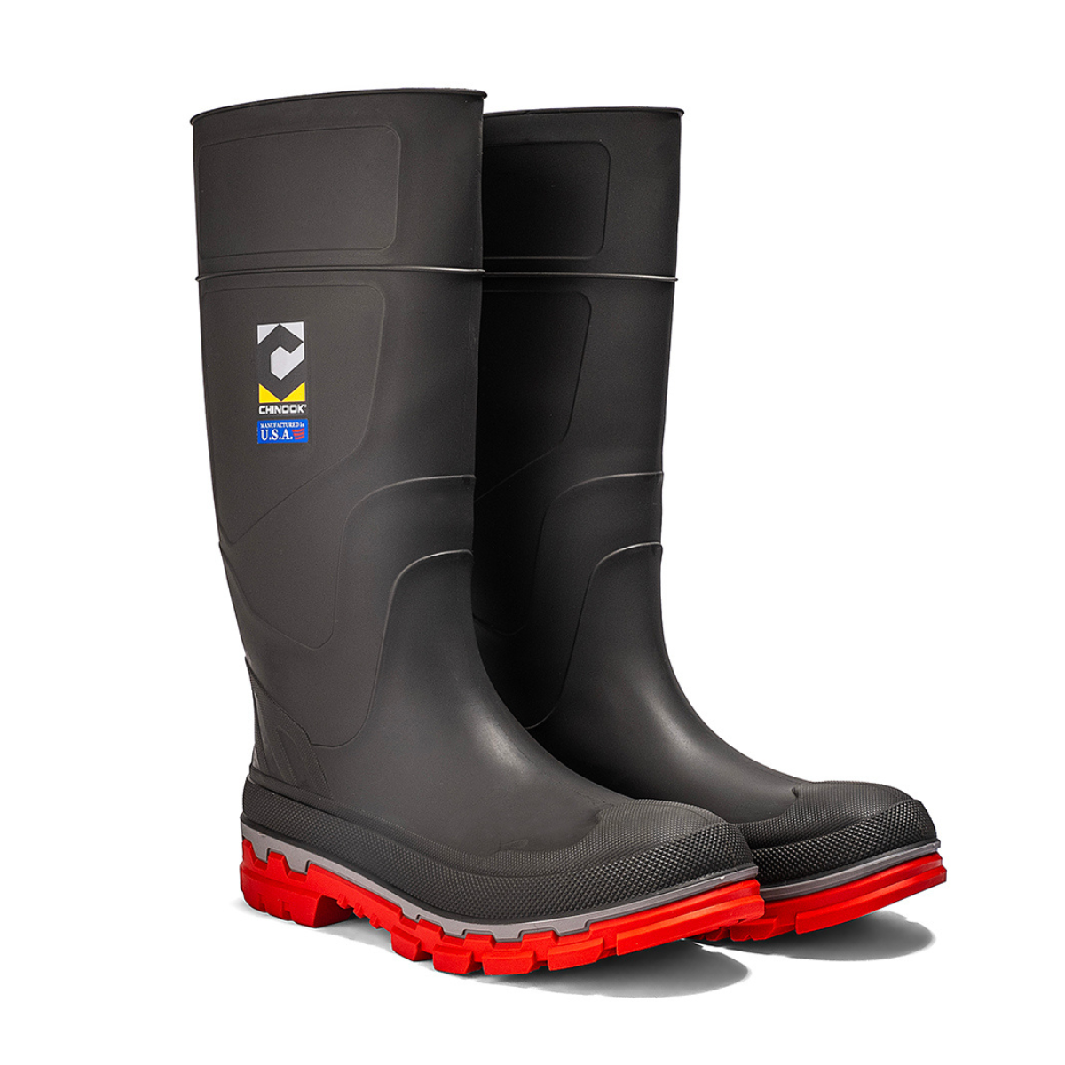 Kickaxe 15" Waterproof Rubber Boot - Grey/Orange - Blessings Grow Meadows